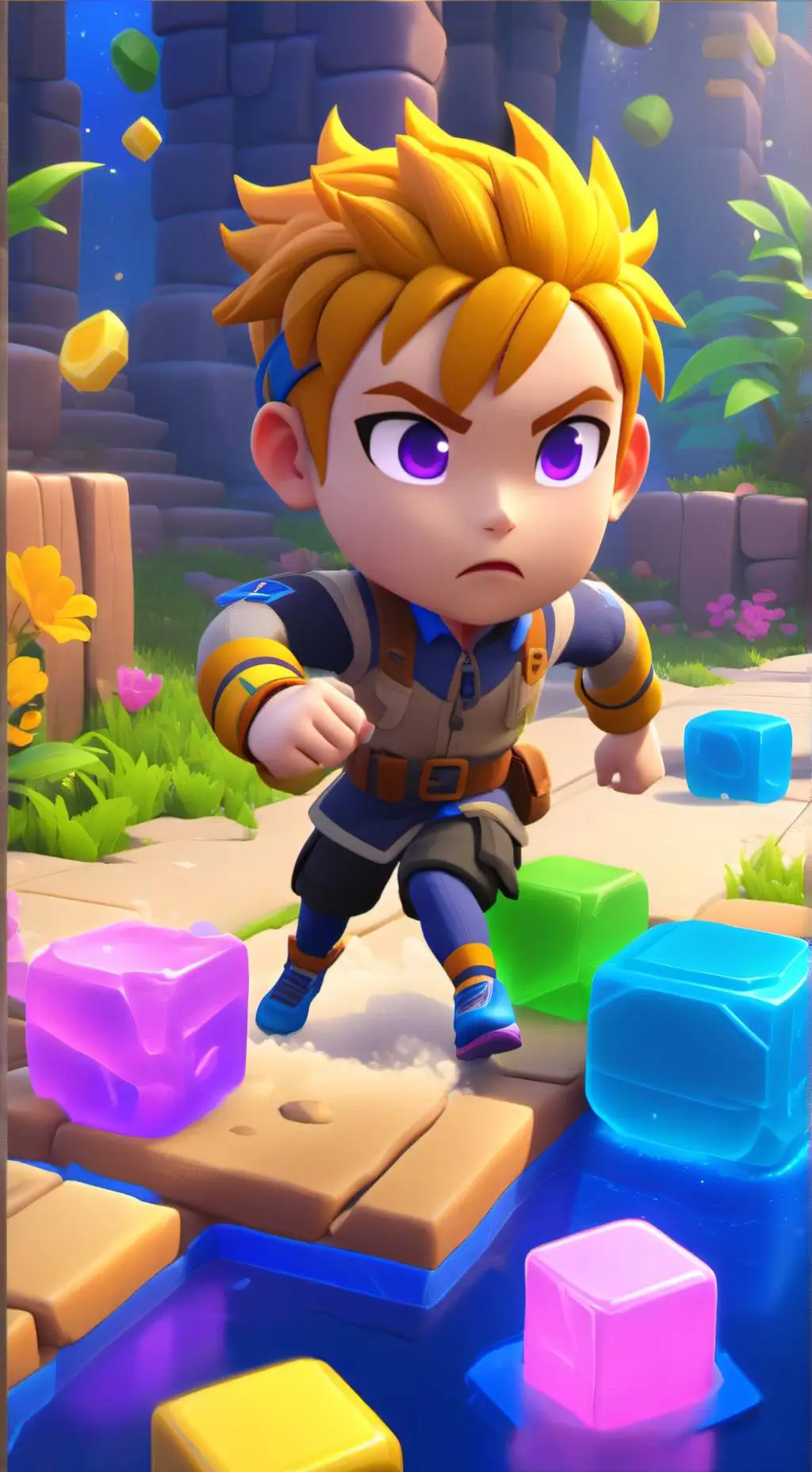 ai character: FNF cats background