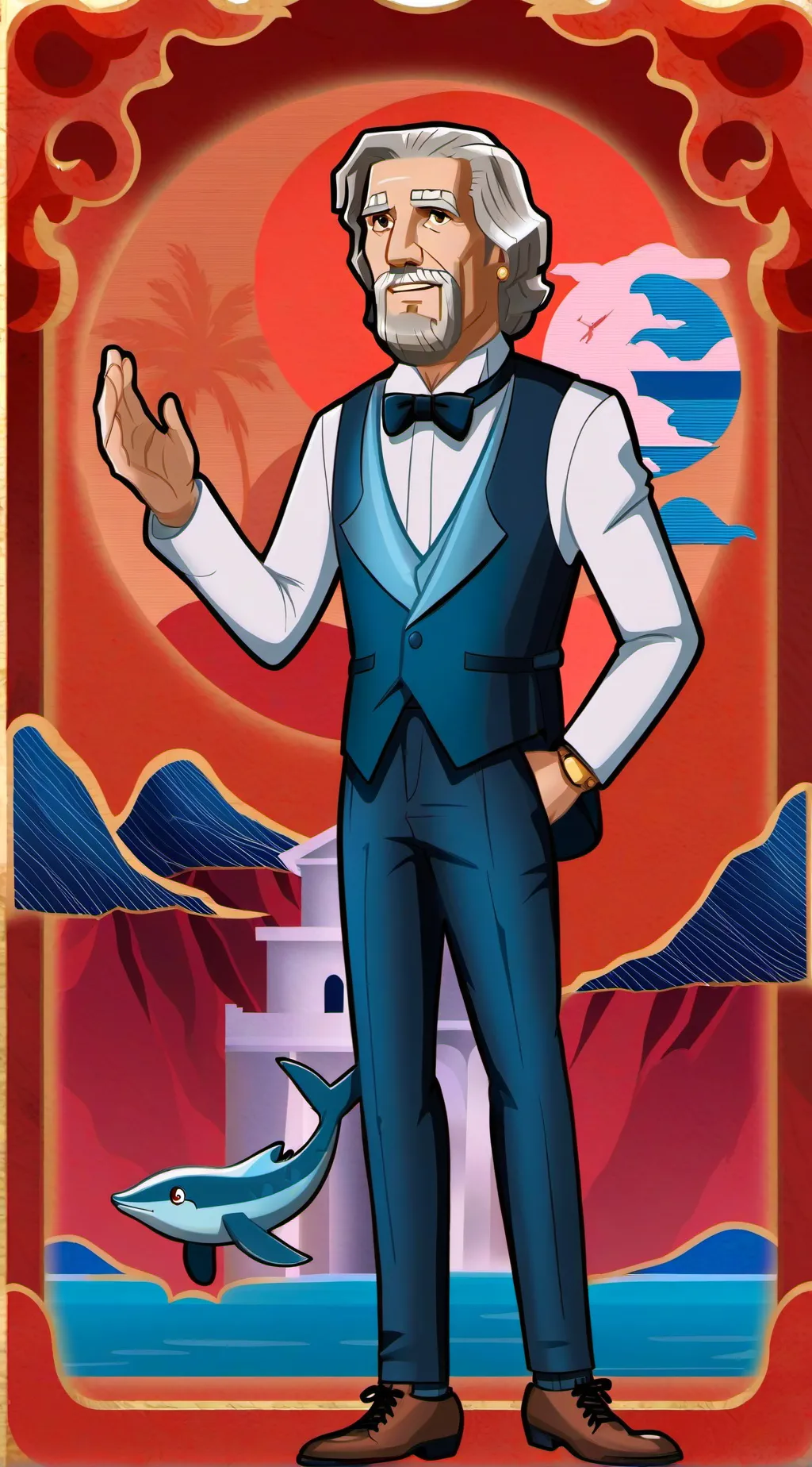 ai character: Moisés  background