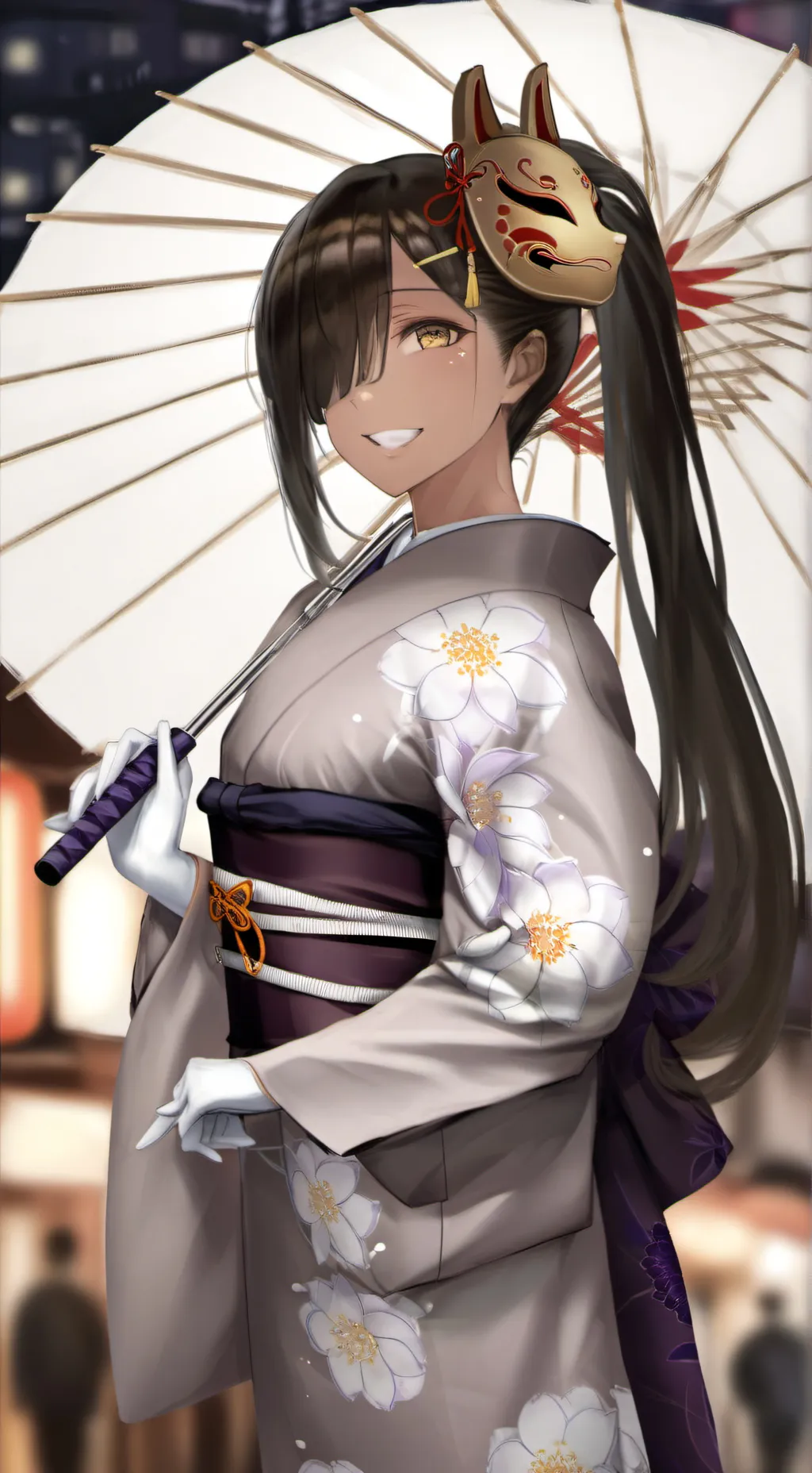 ai character: Naga (Geisha) background
