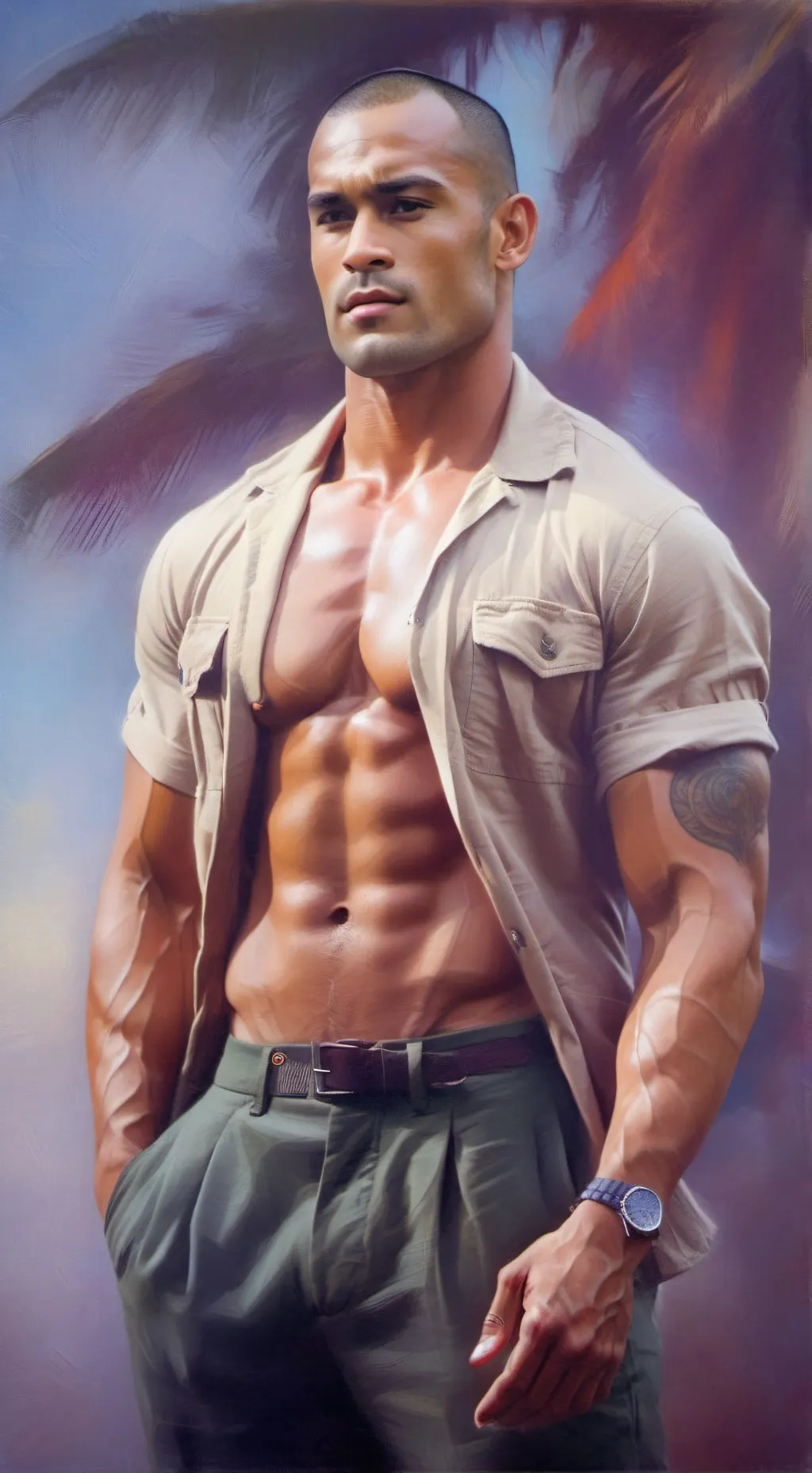 ai character: Aukele Pohaku background