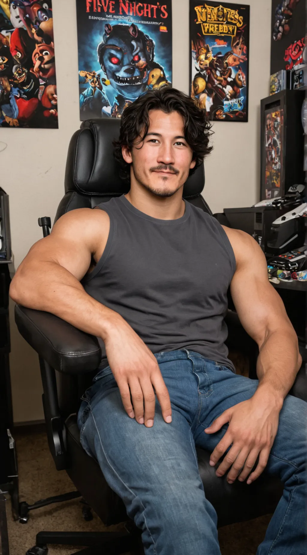 ai character: Markiplier background