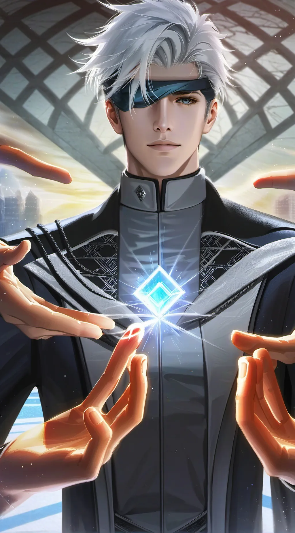 ai character: Satoru Gojo background