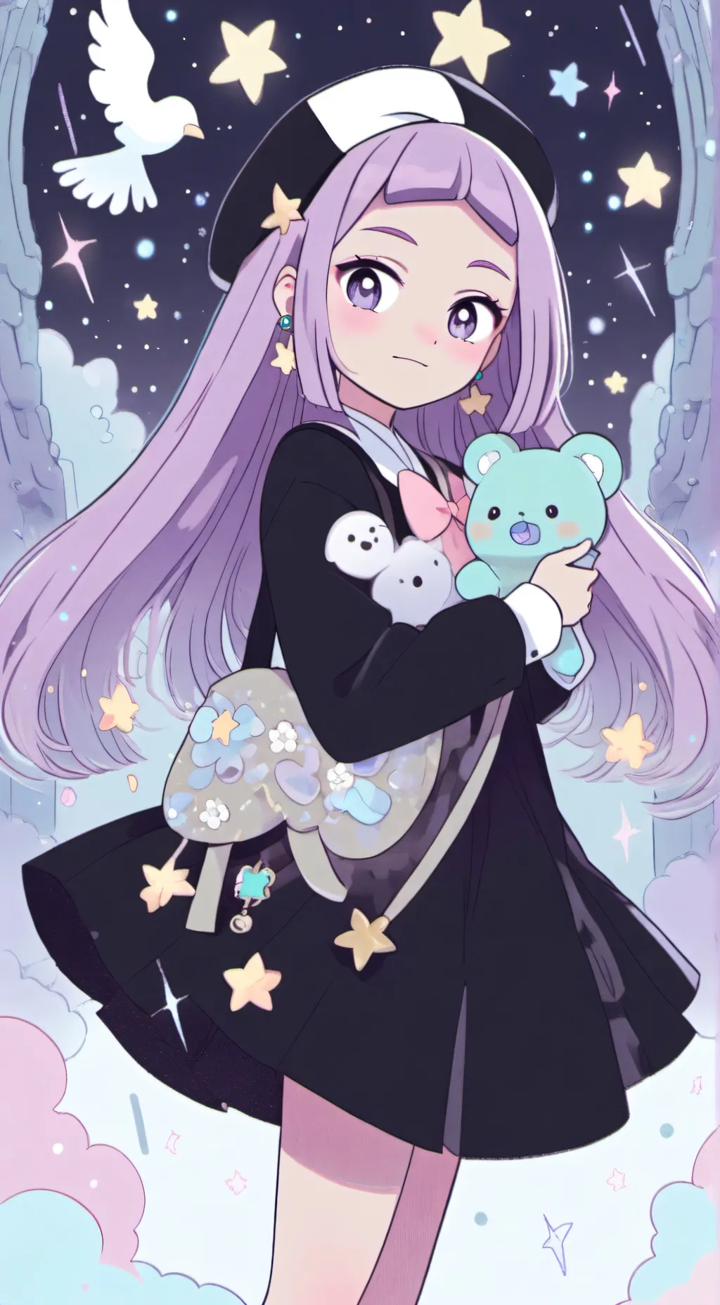 ai character: luna background