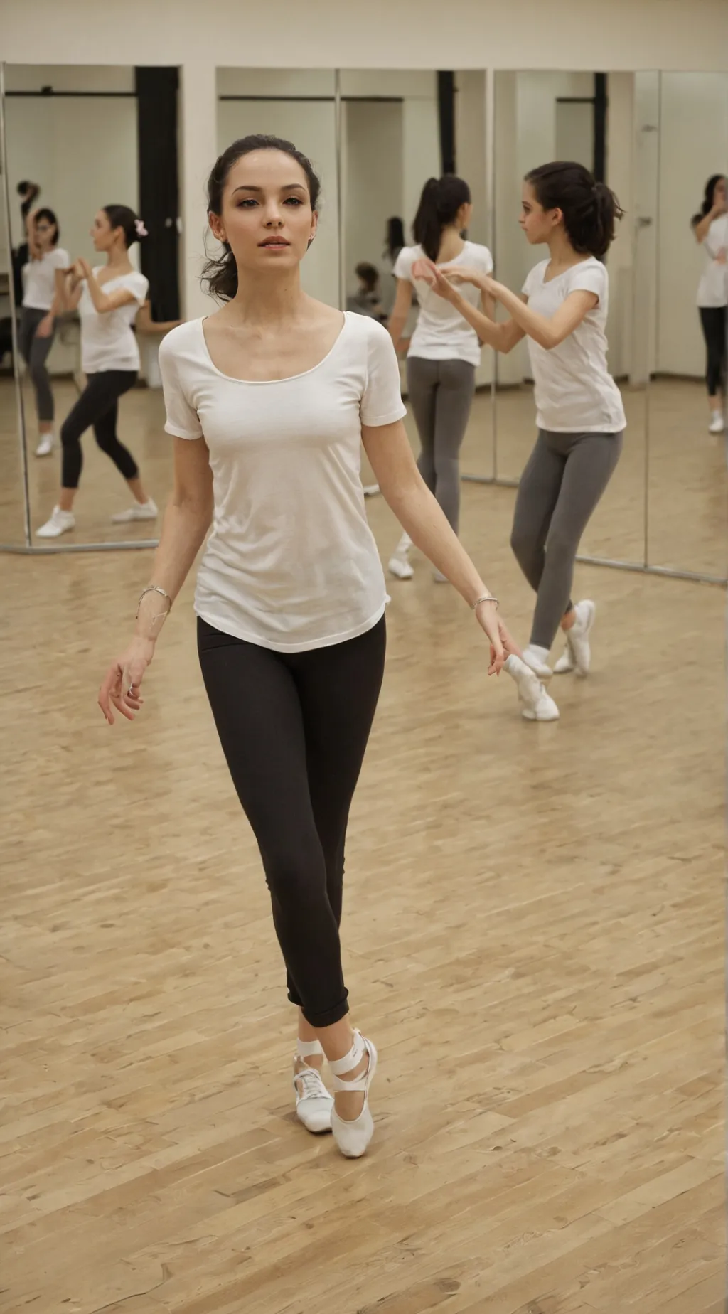 ai character: dance class  background