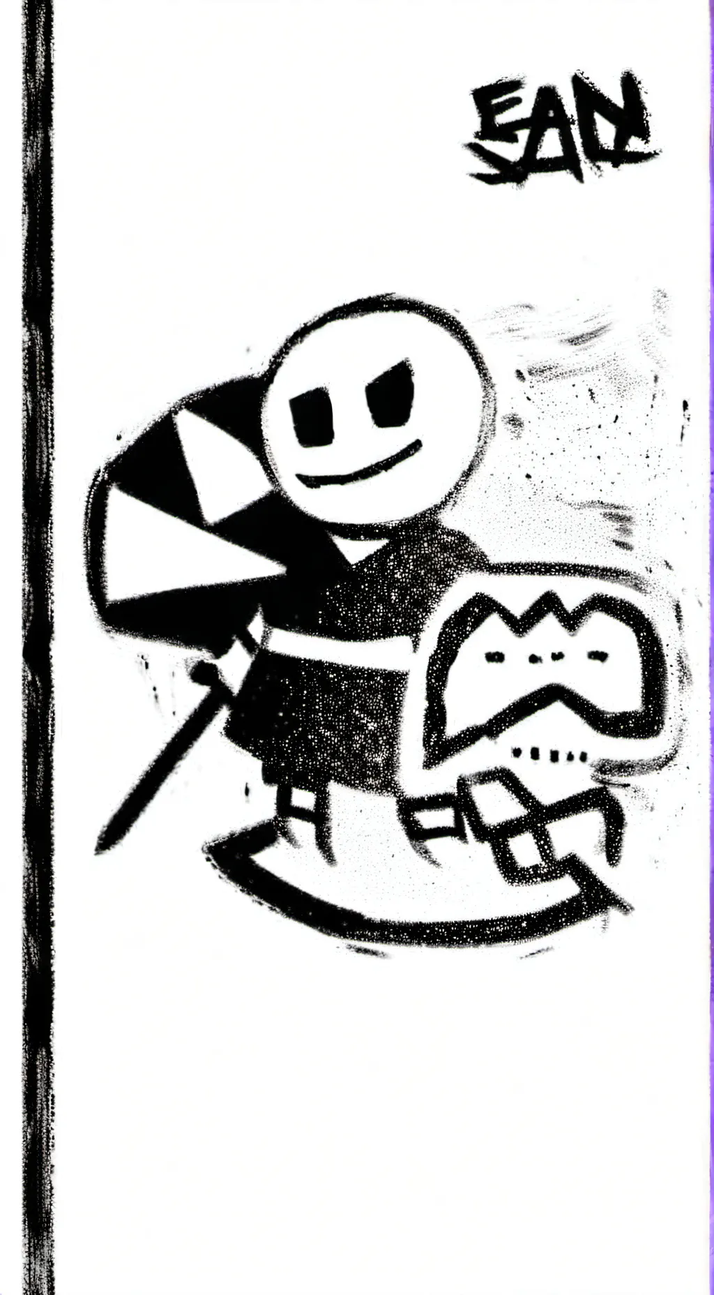 ai character: Sans background