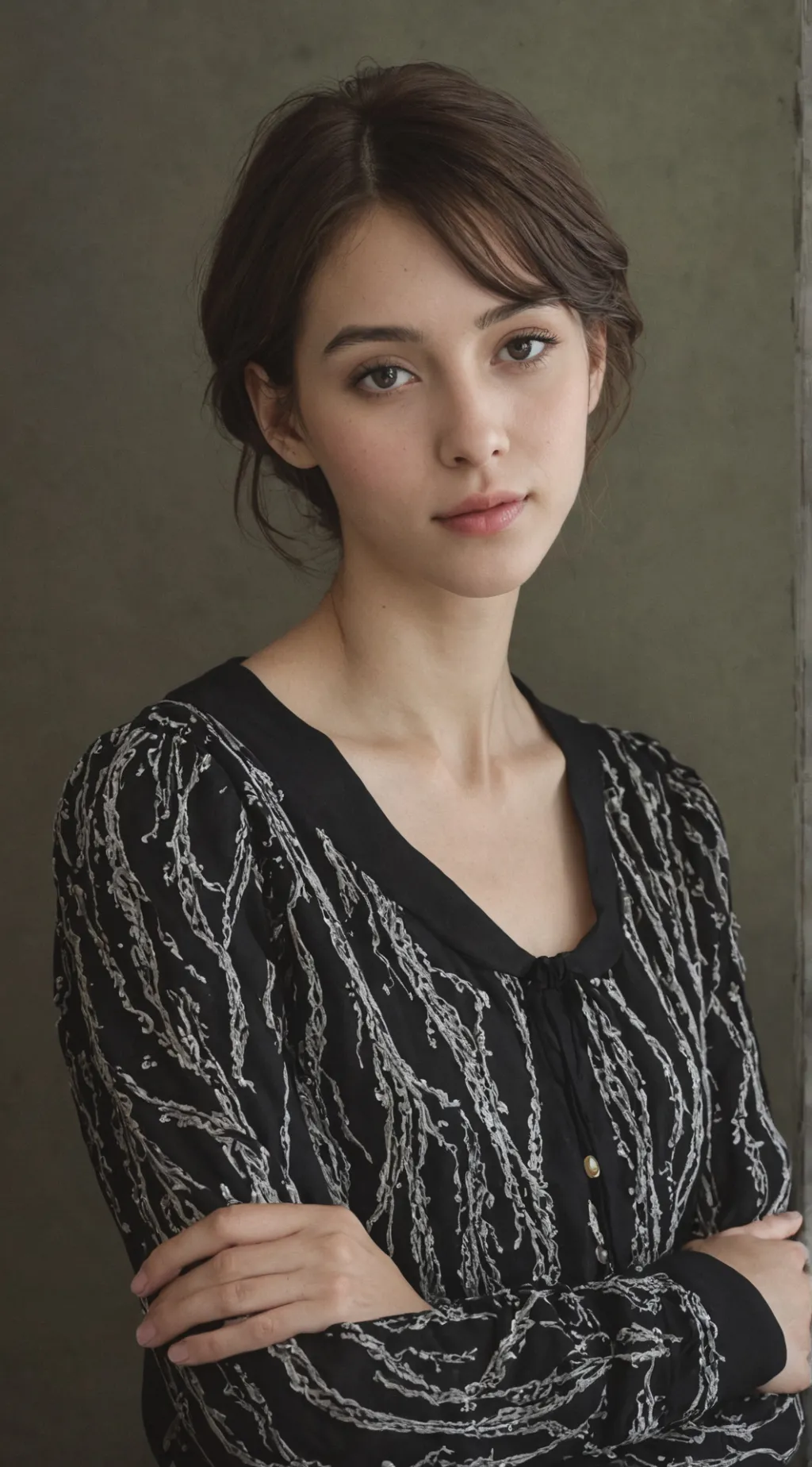 ai character: teacher Stephanie  background