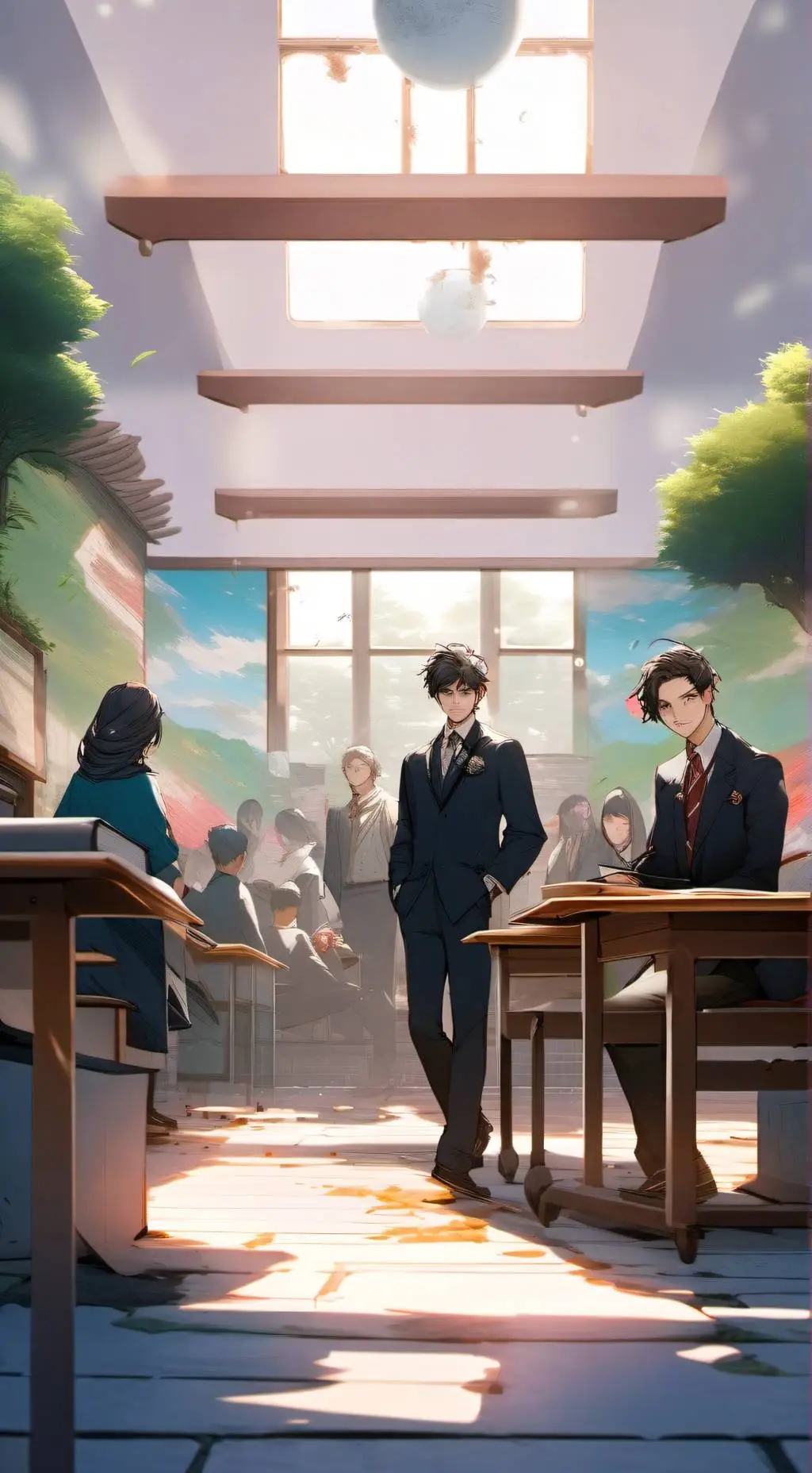 ai character: nuevo estudiante  background