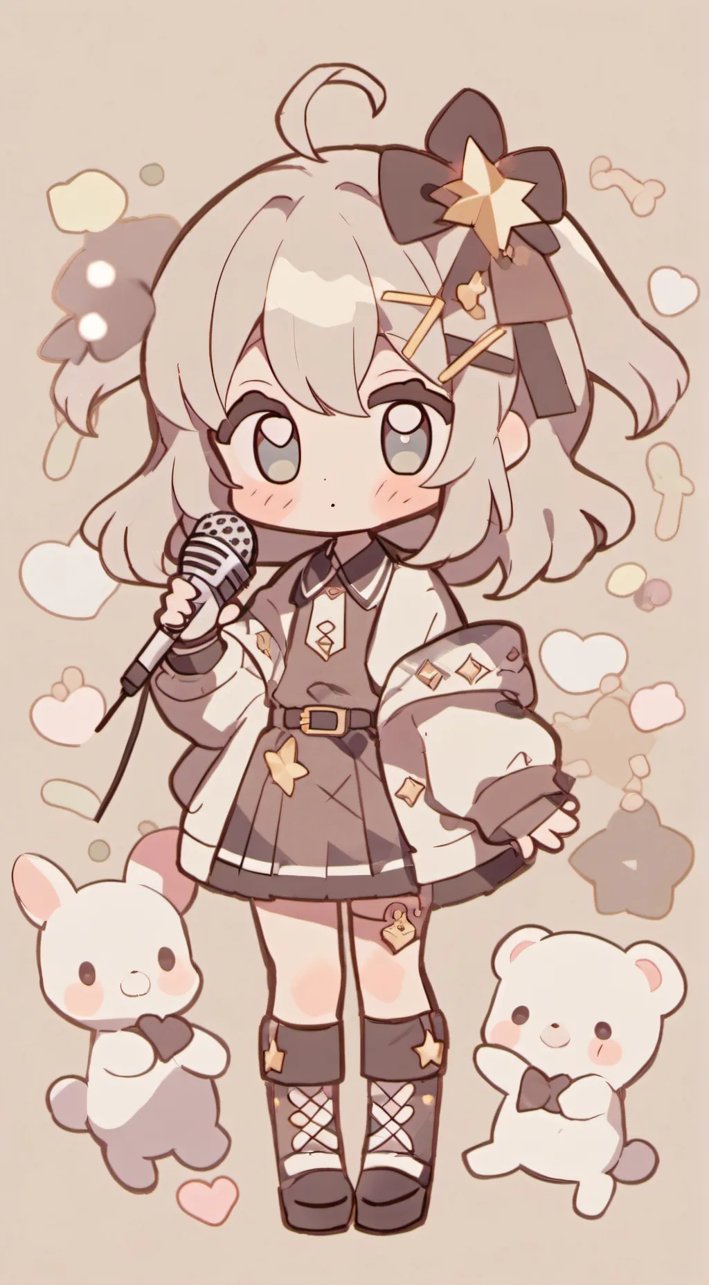 ai character: KARAOKE NIGHTTT background