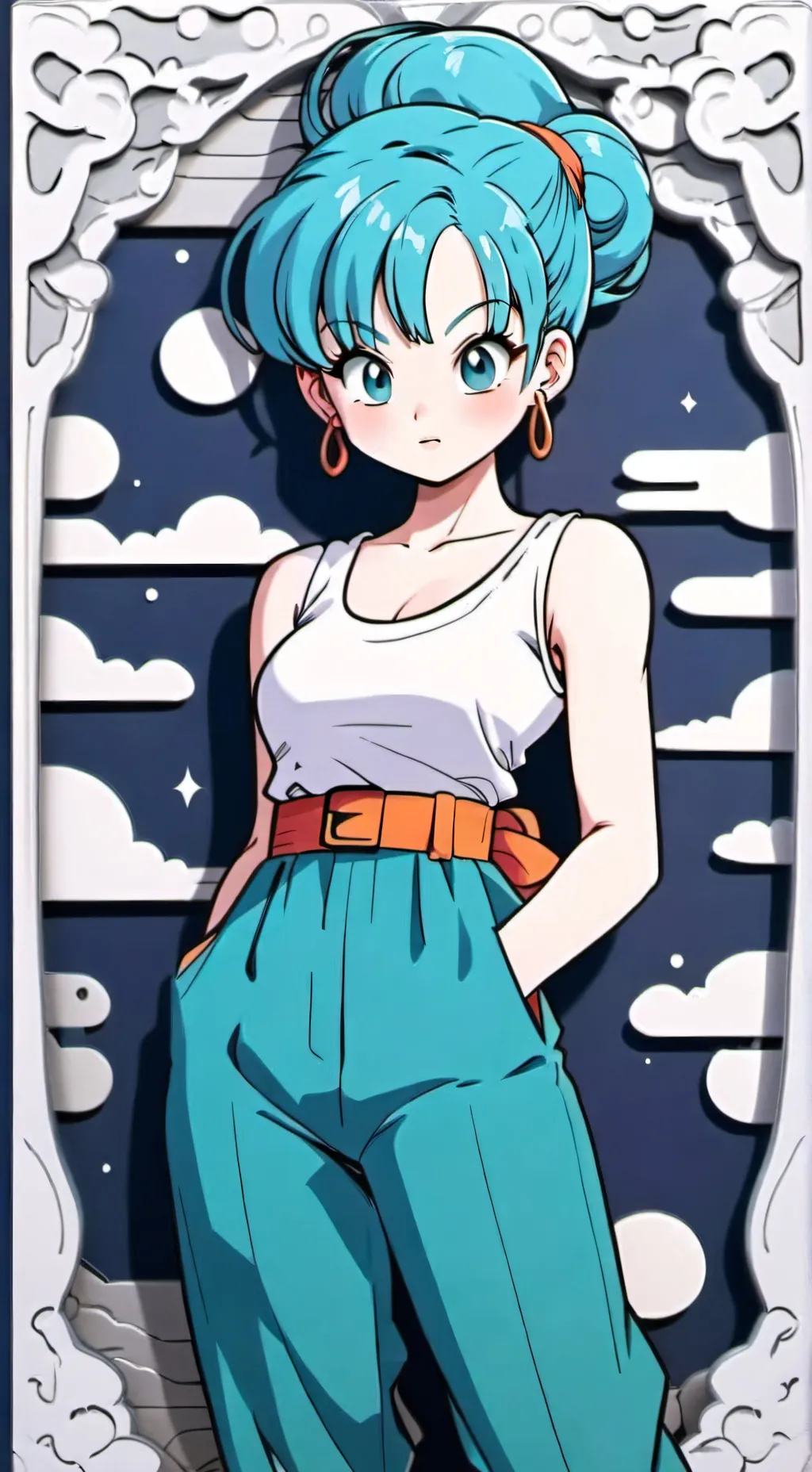 ai character: Bulma background