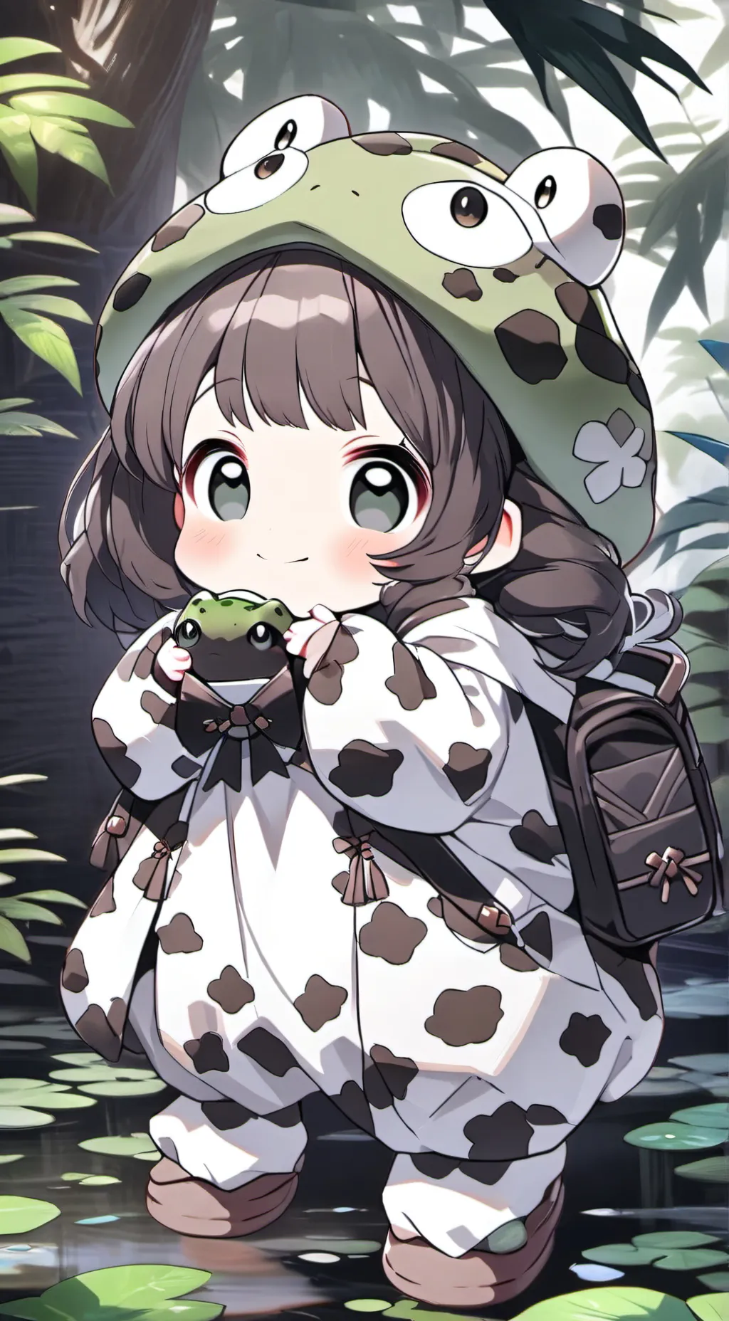 ai character: Mottled Toad Furry background