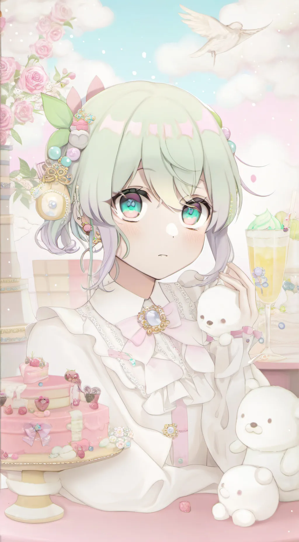ai character: Bunny Deku background