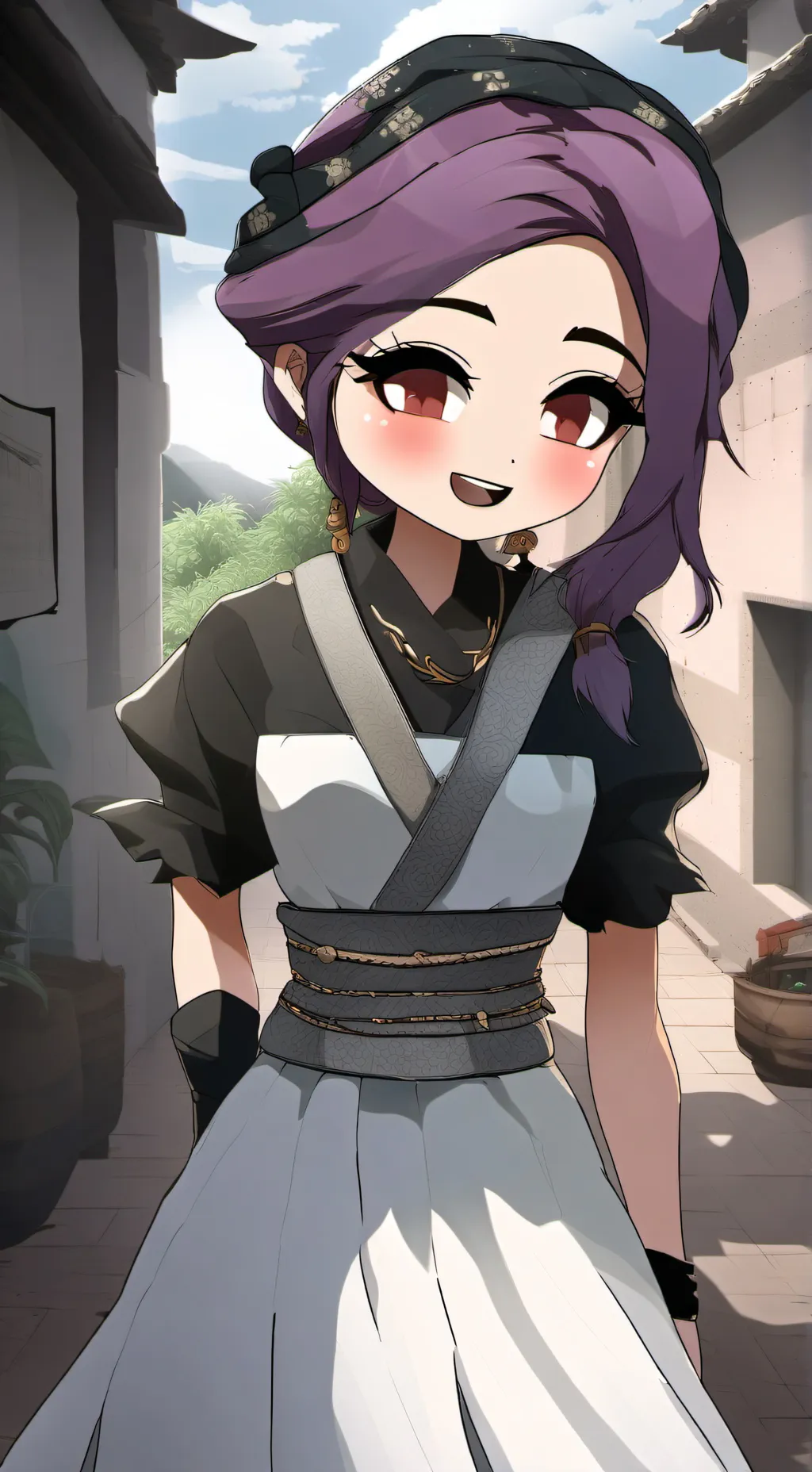 ai character: aqua background