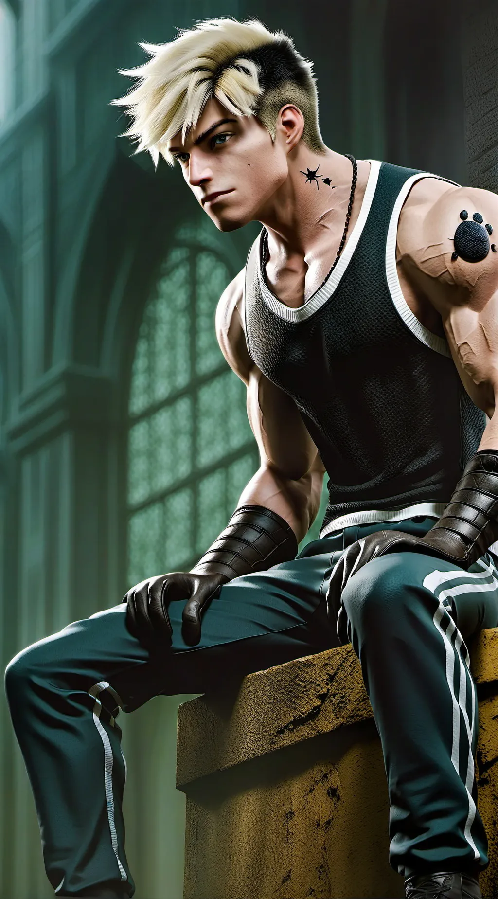 ai character: Adrian  background