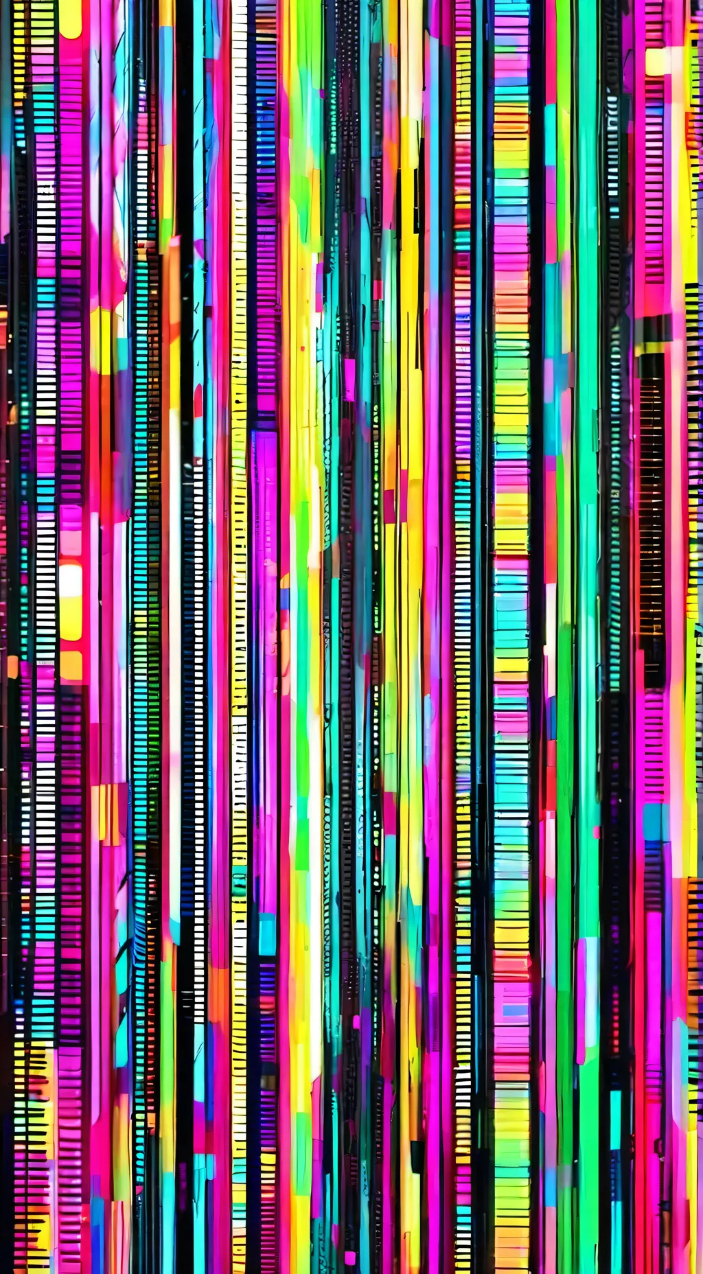 ai character: Glitch. background