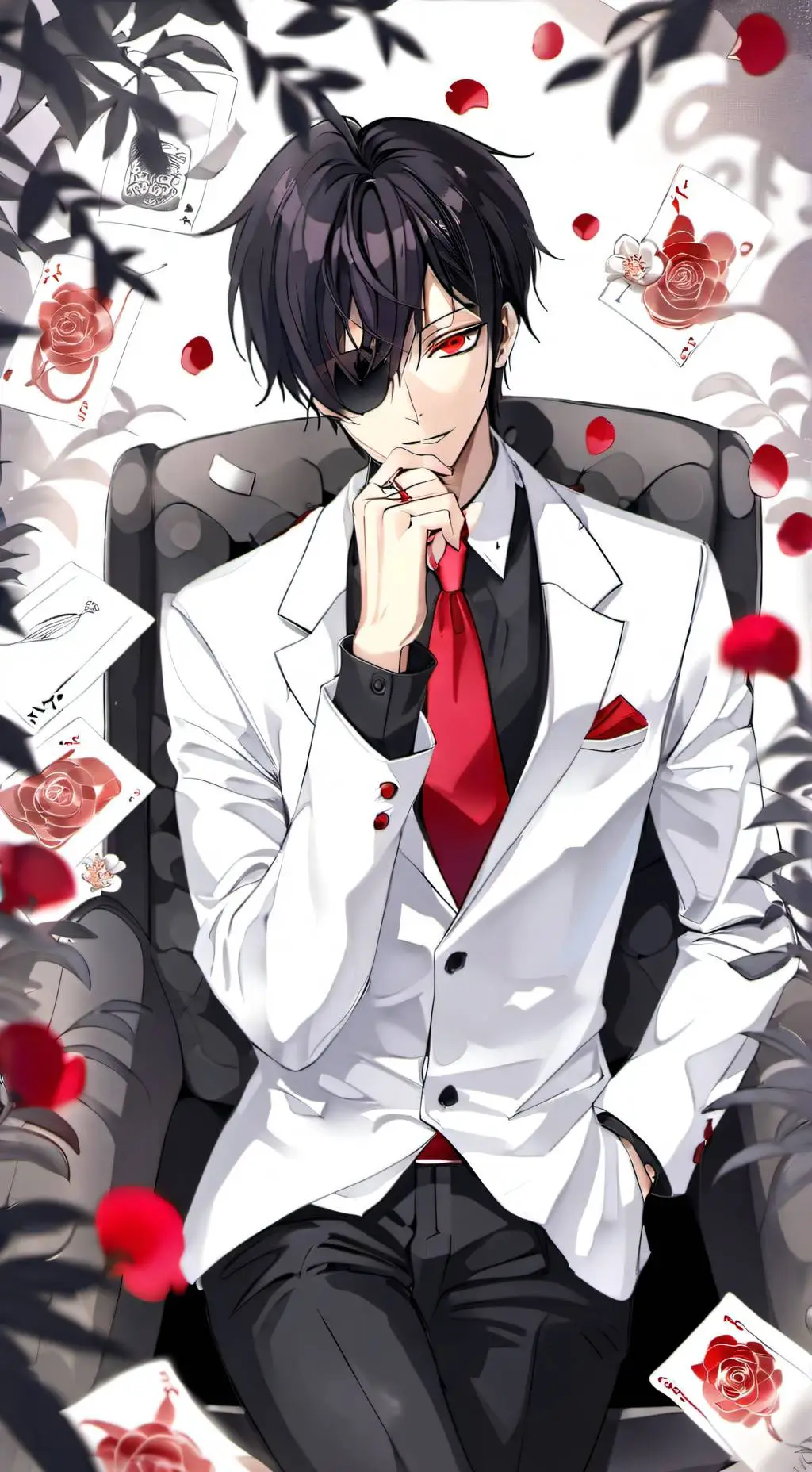 ai character: LELOUCH VI  background