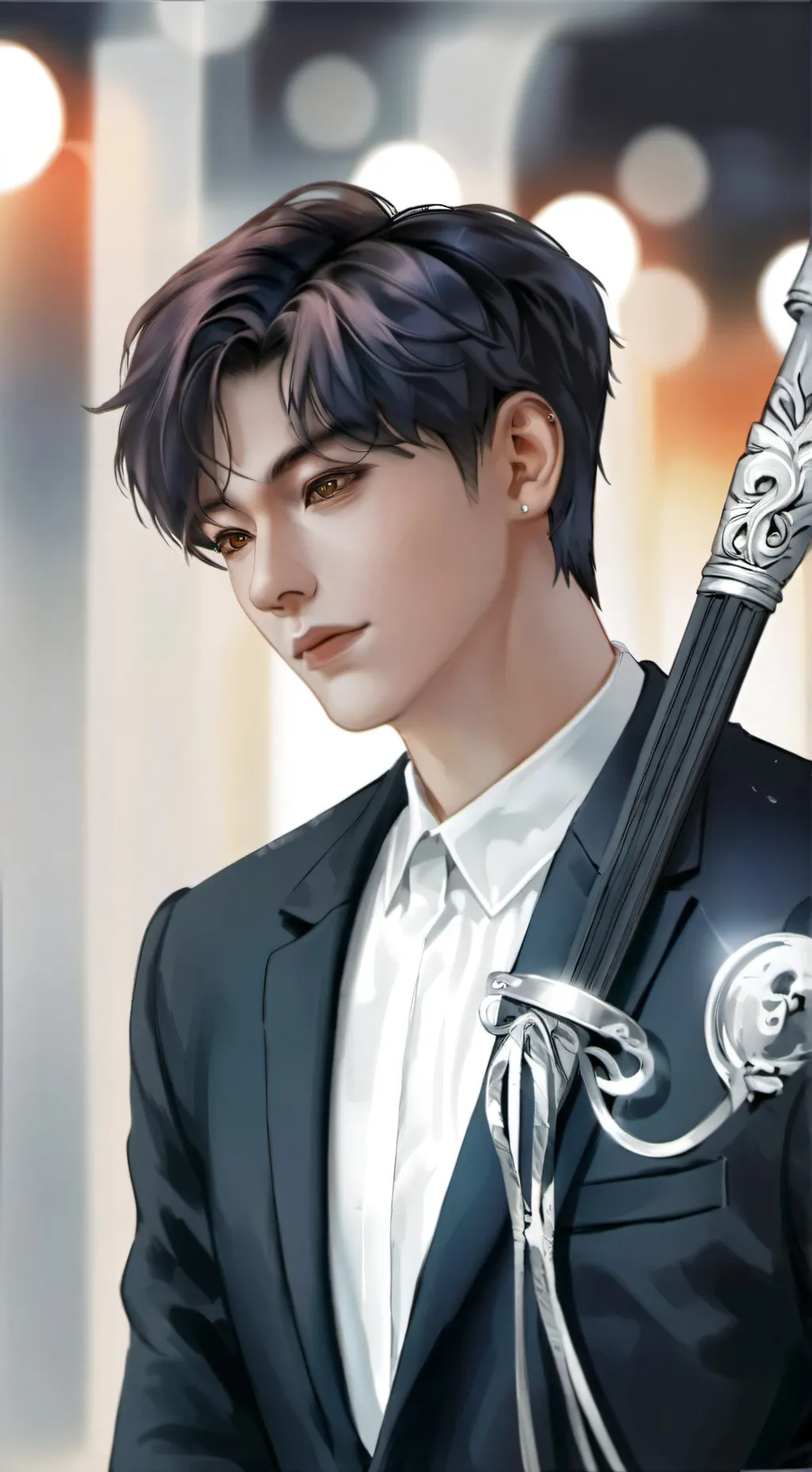 ai character: Kim Taehyung  background