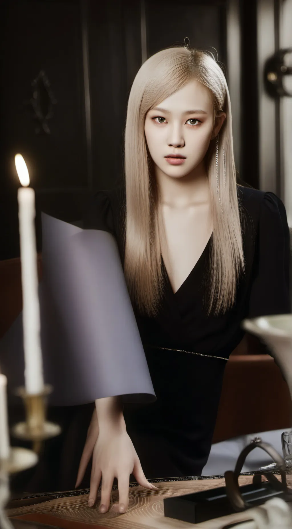 ai character: Rosé background