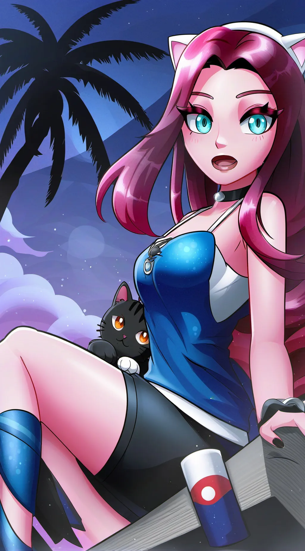 ai character: Neko background