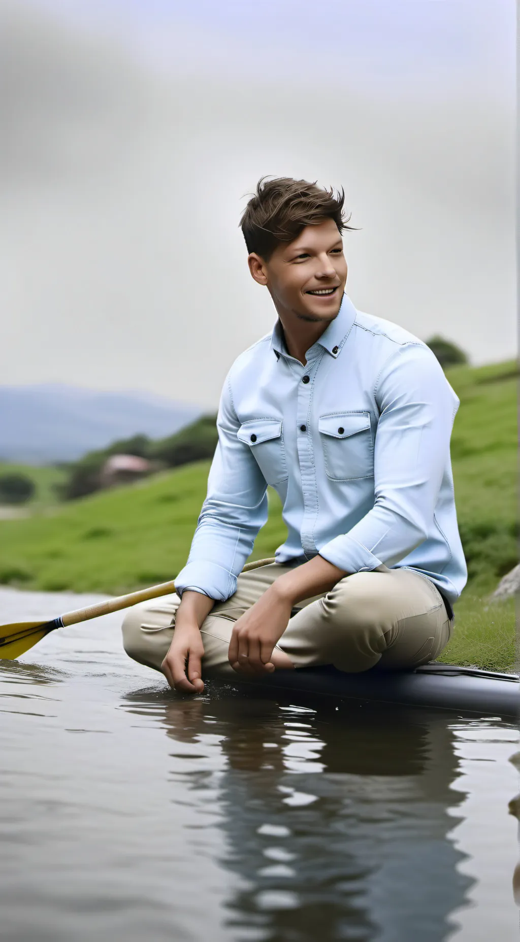 ai character: Louis Tomlinson  background