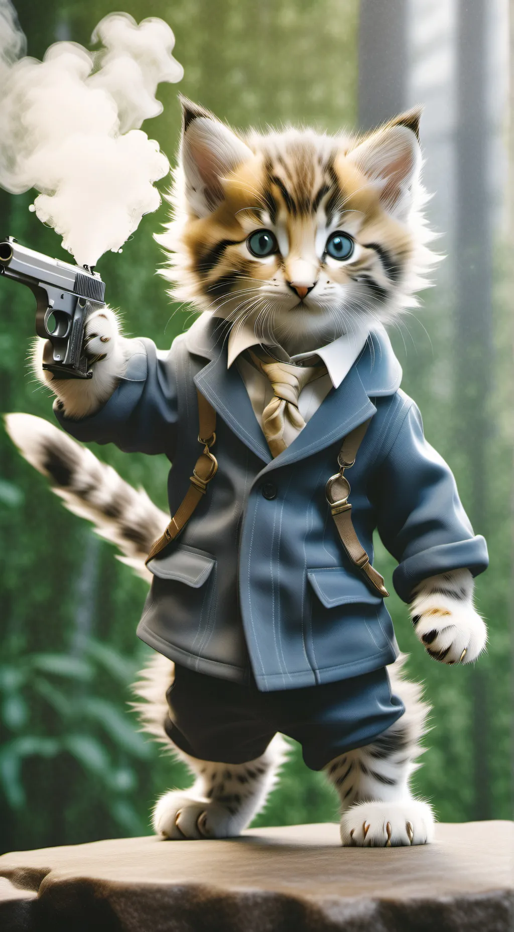 ai character: spoiled kitten 2 background