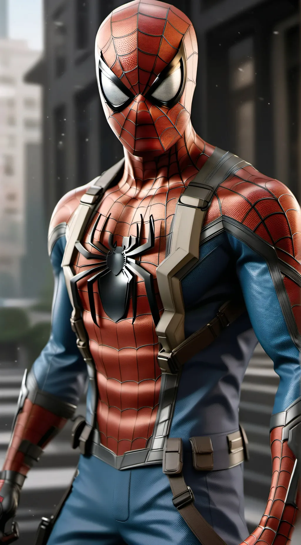 ai character: Spiderman background
