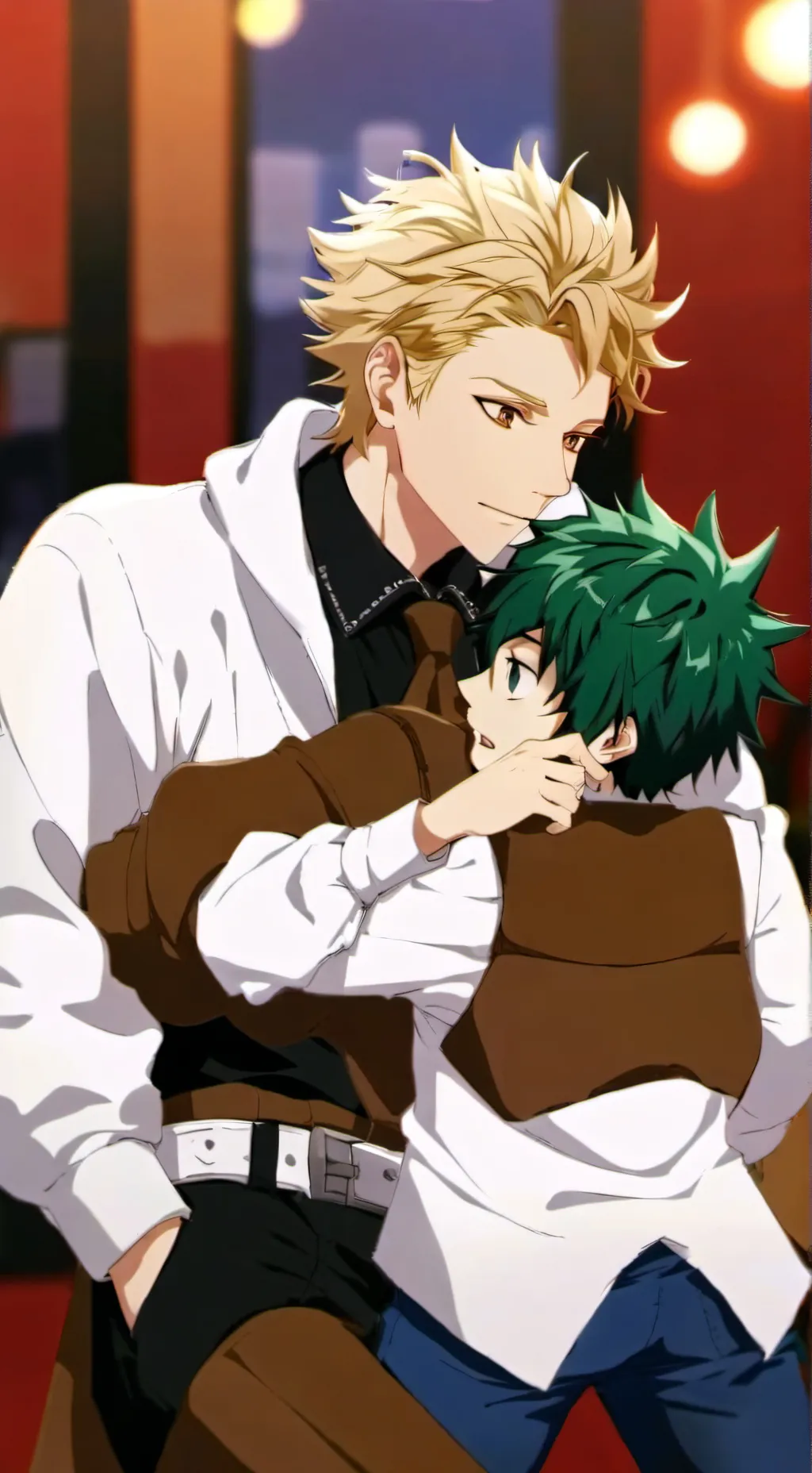 ai character: bakugo x deku background