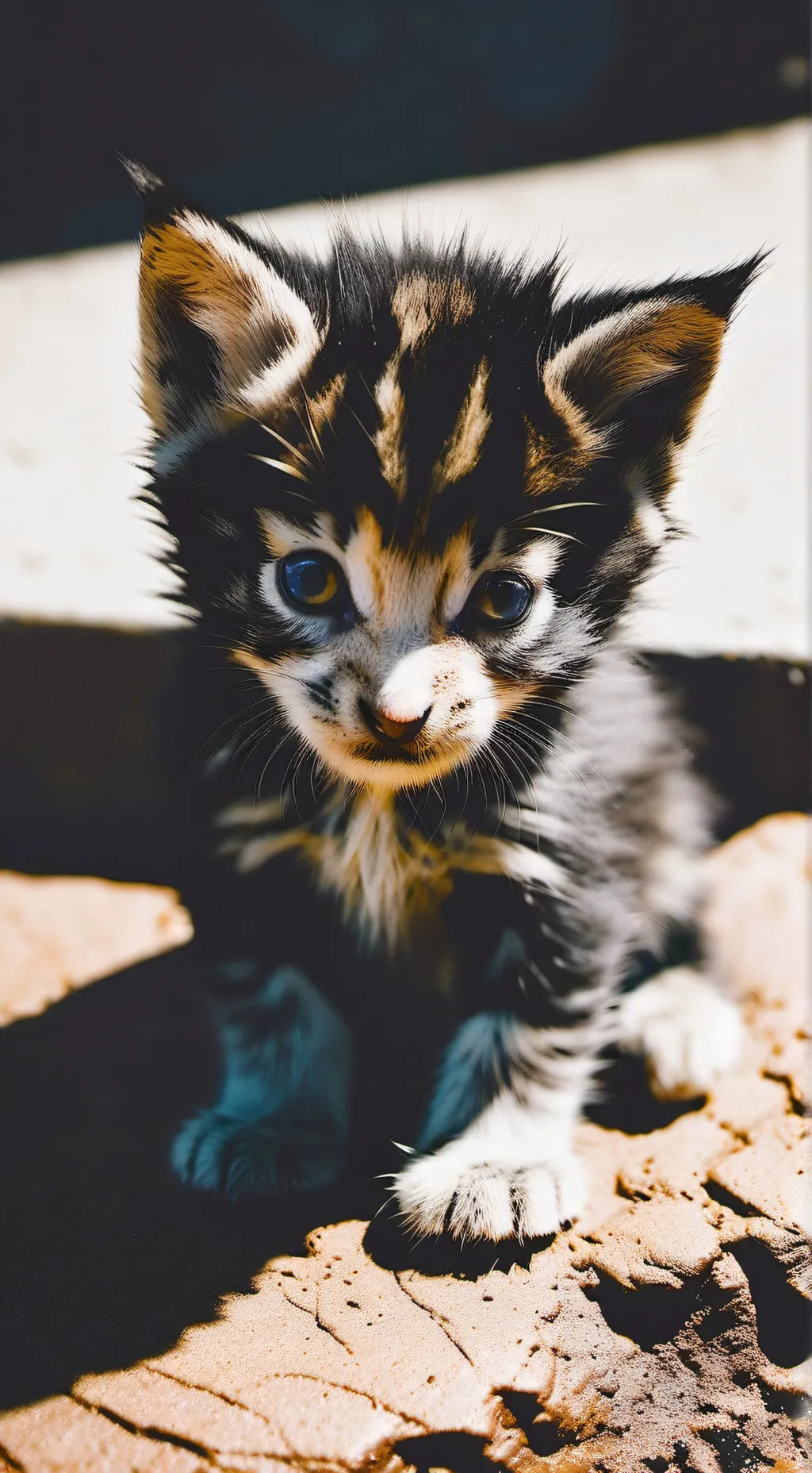 ai character: abuse kitten background