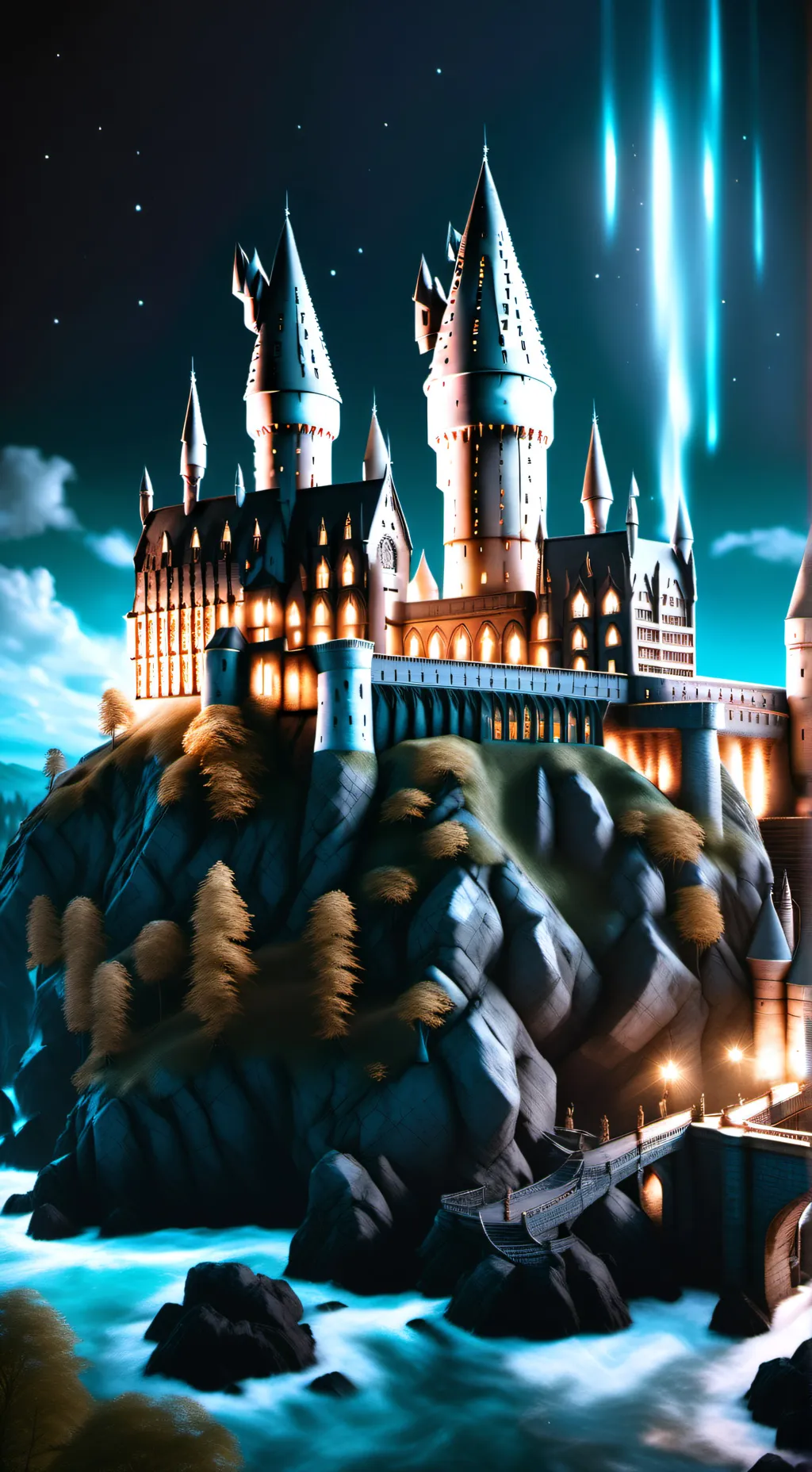 ai character: Hogwarts  background