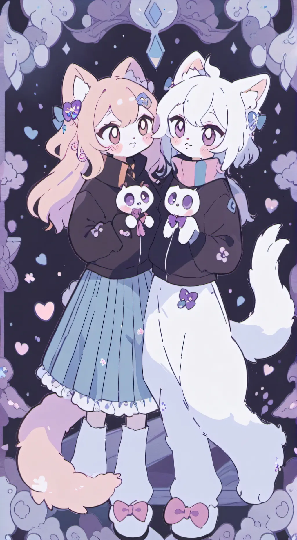 ai character: dw furry infection background