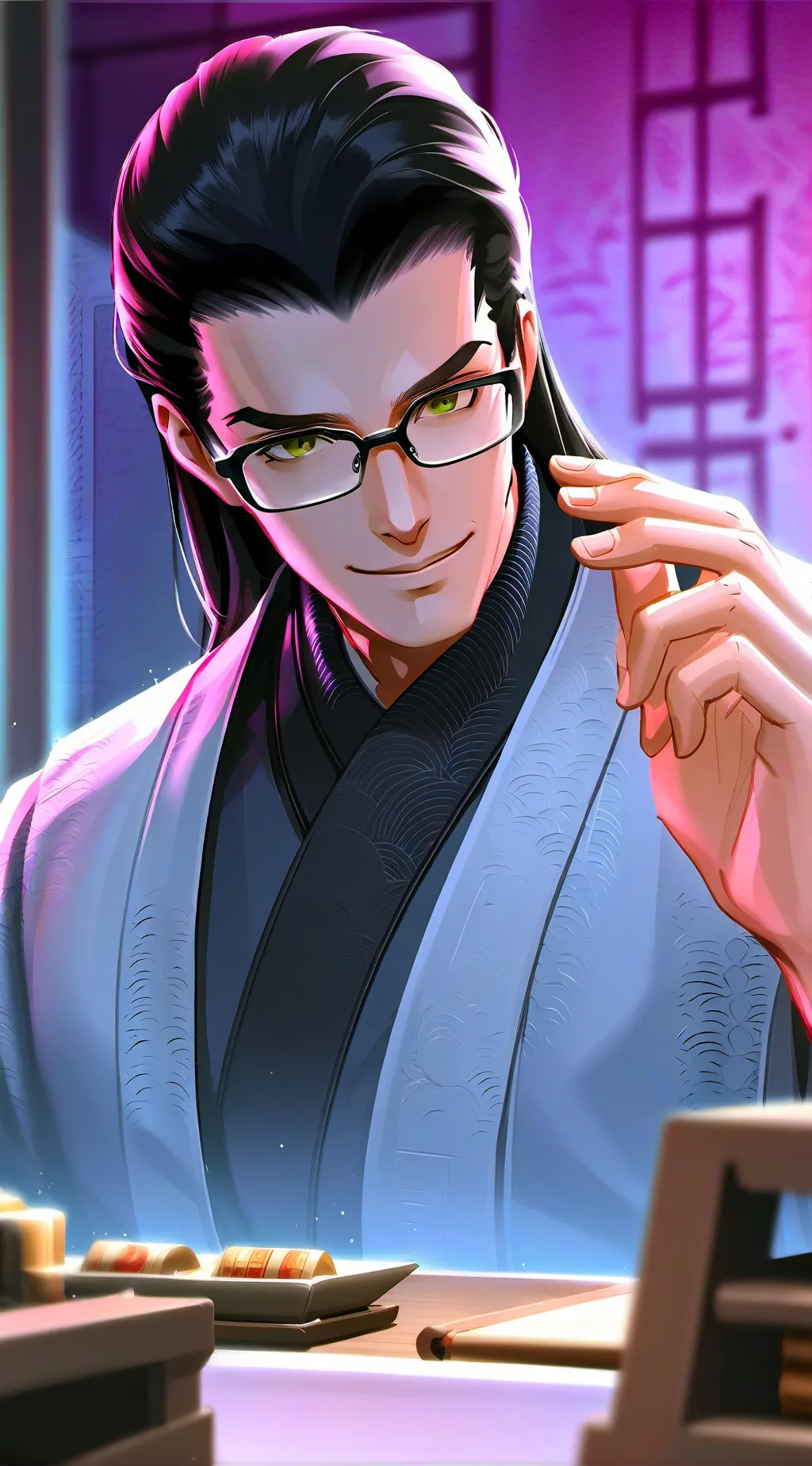 ai character: Geto Suguru background
