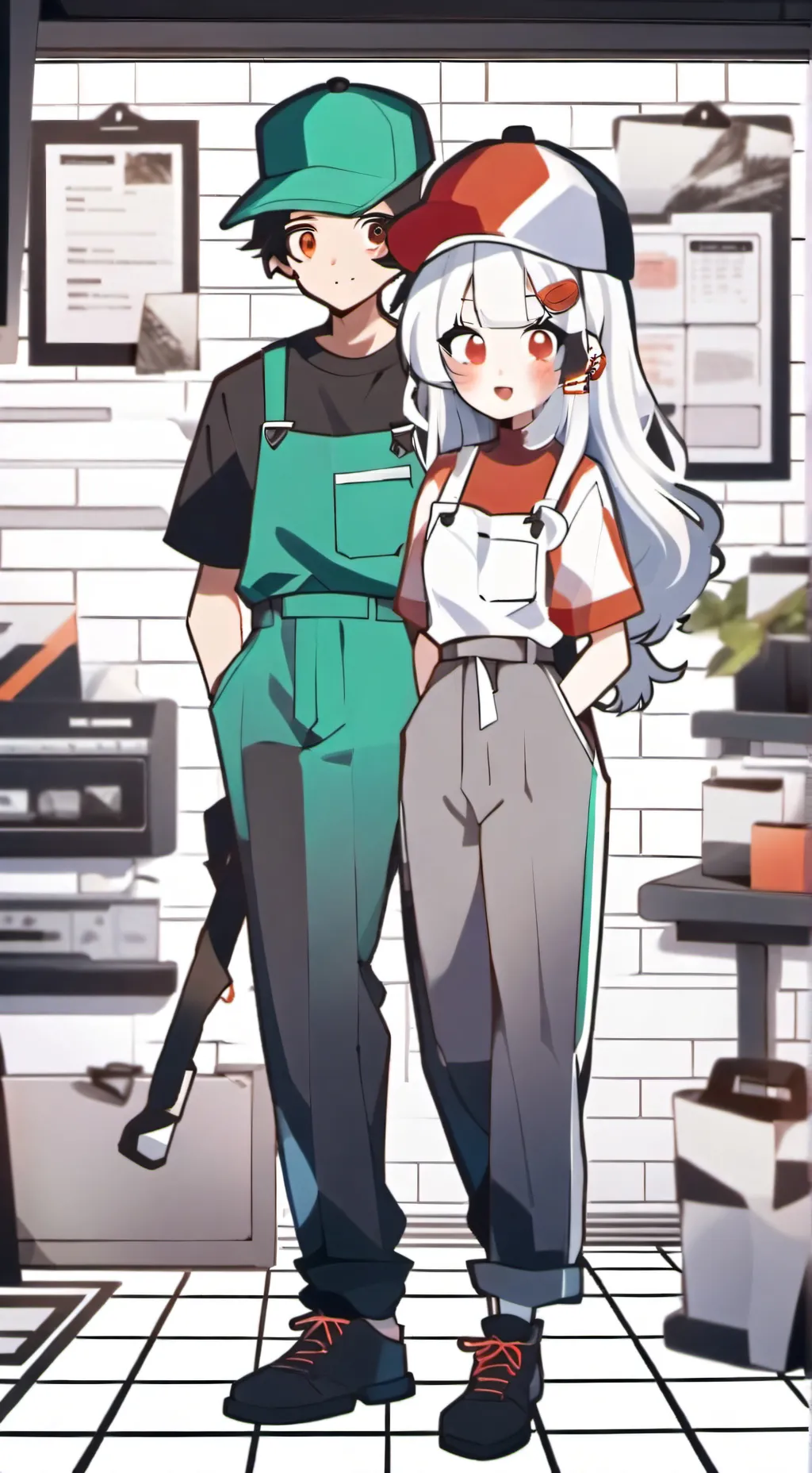 ai character: Workerboi background