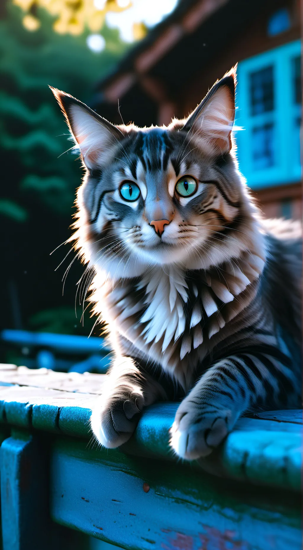 ai character: Cat   >;3 background