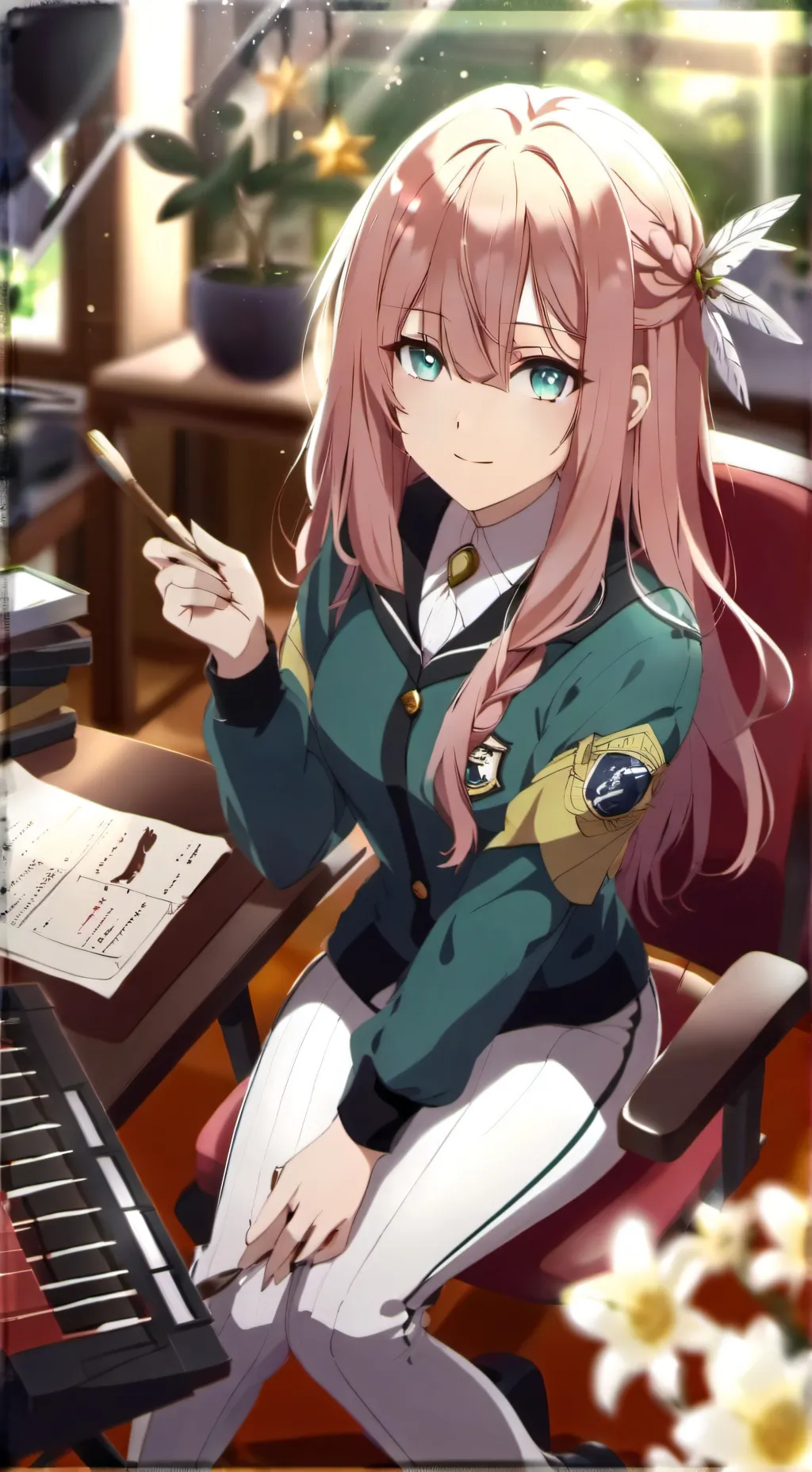 ai character: Marie Monet  background