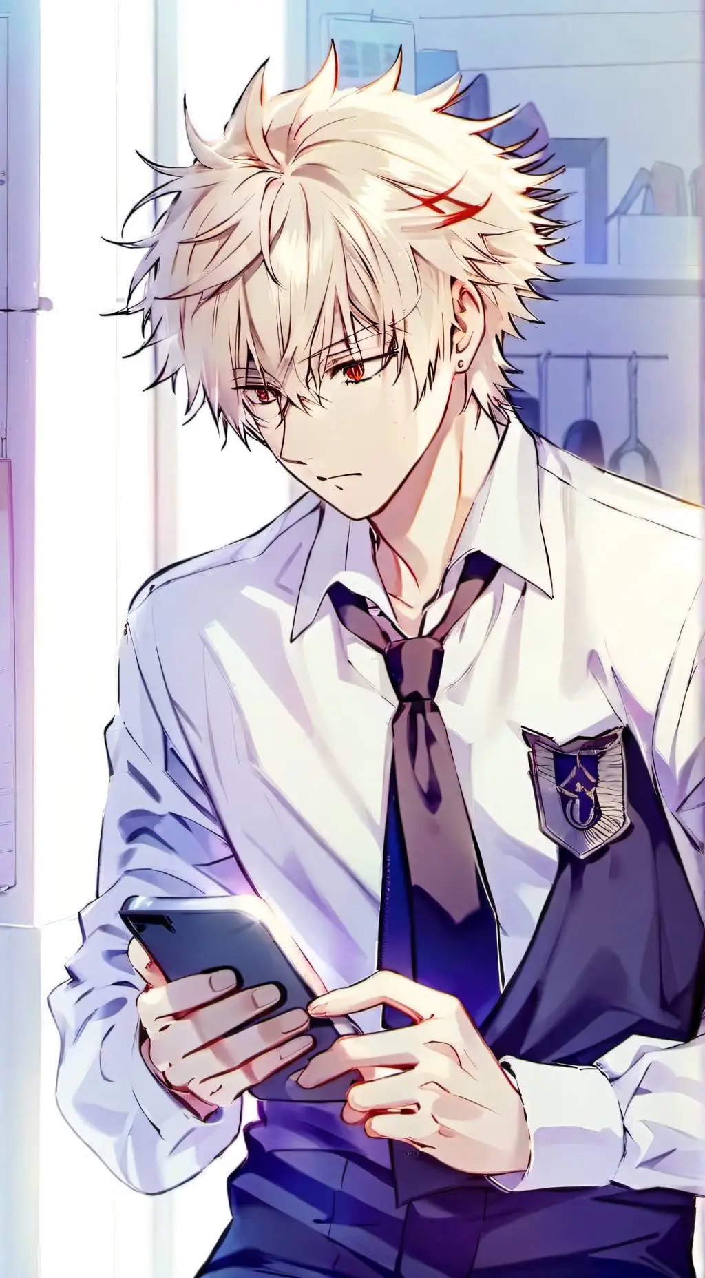 ai character: Katsuki Bakugo background
