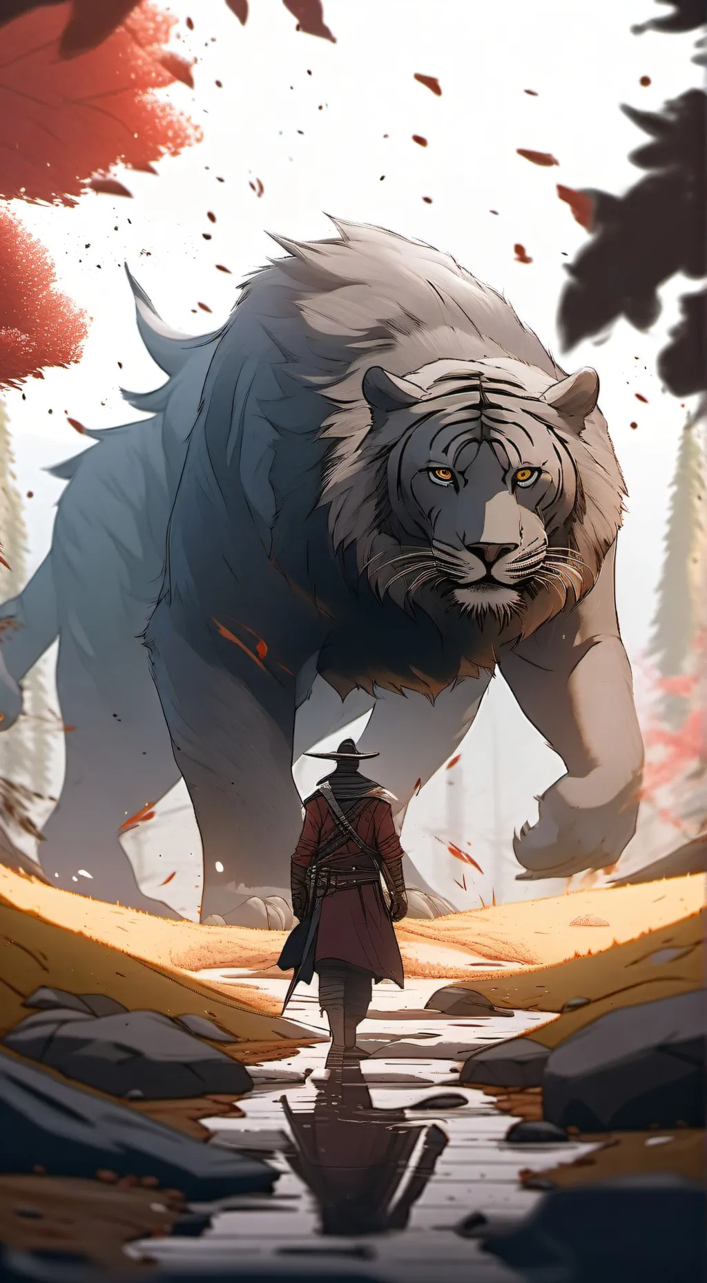 ai character: Animal army  background