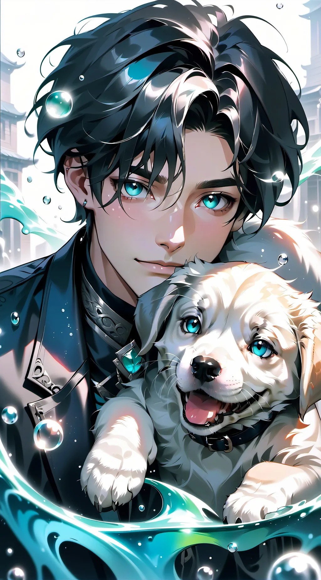 ai character: Andrew Bean  background