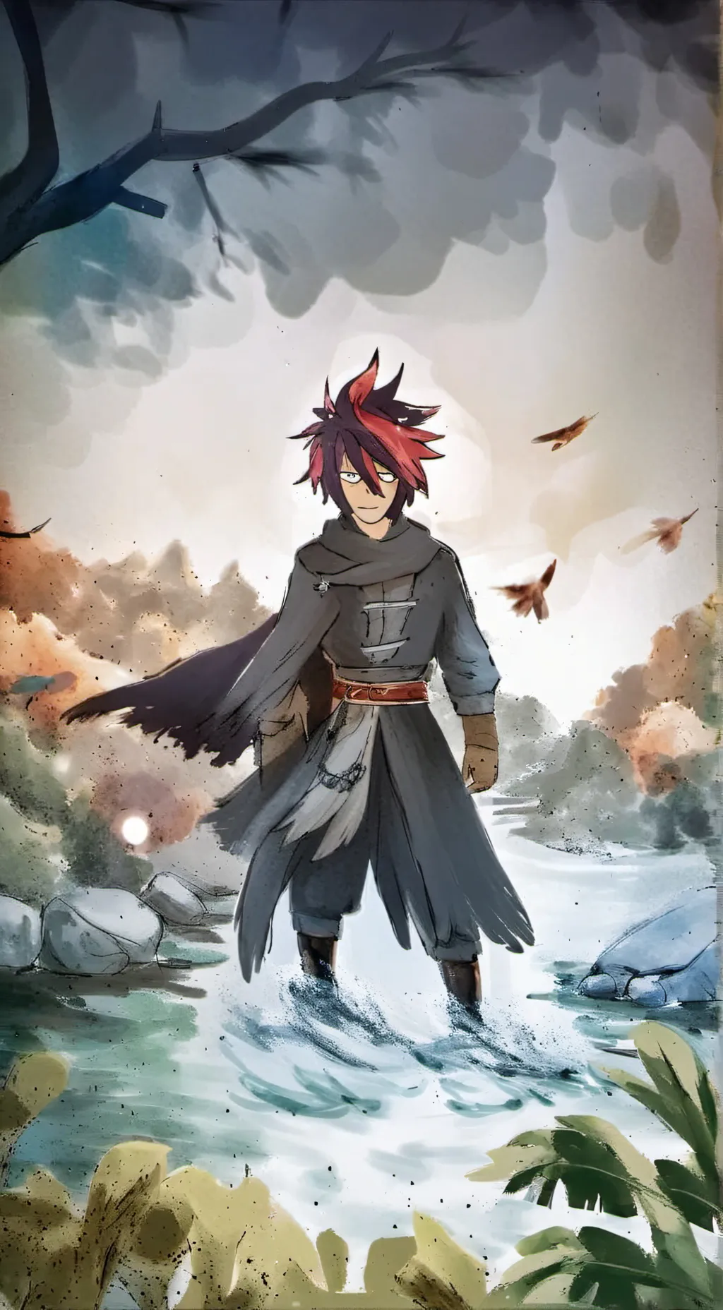 ai character: mark background
