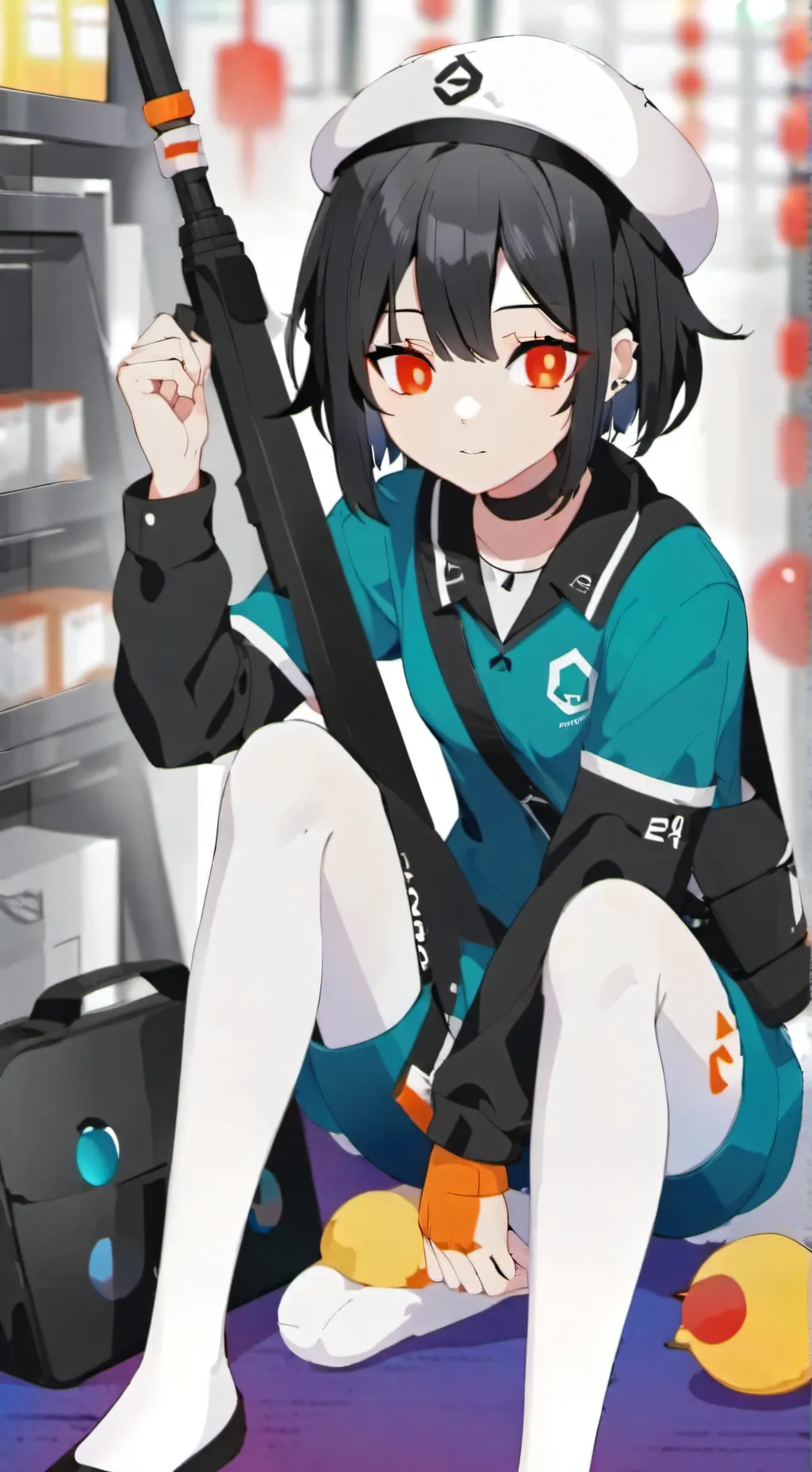 ai character: jjk squid game background