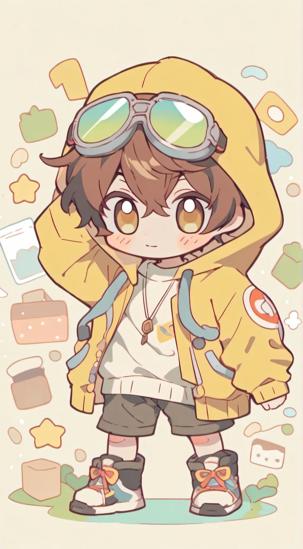 ai character: ticci toby  background