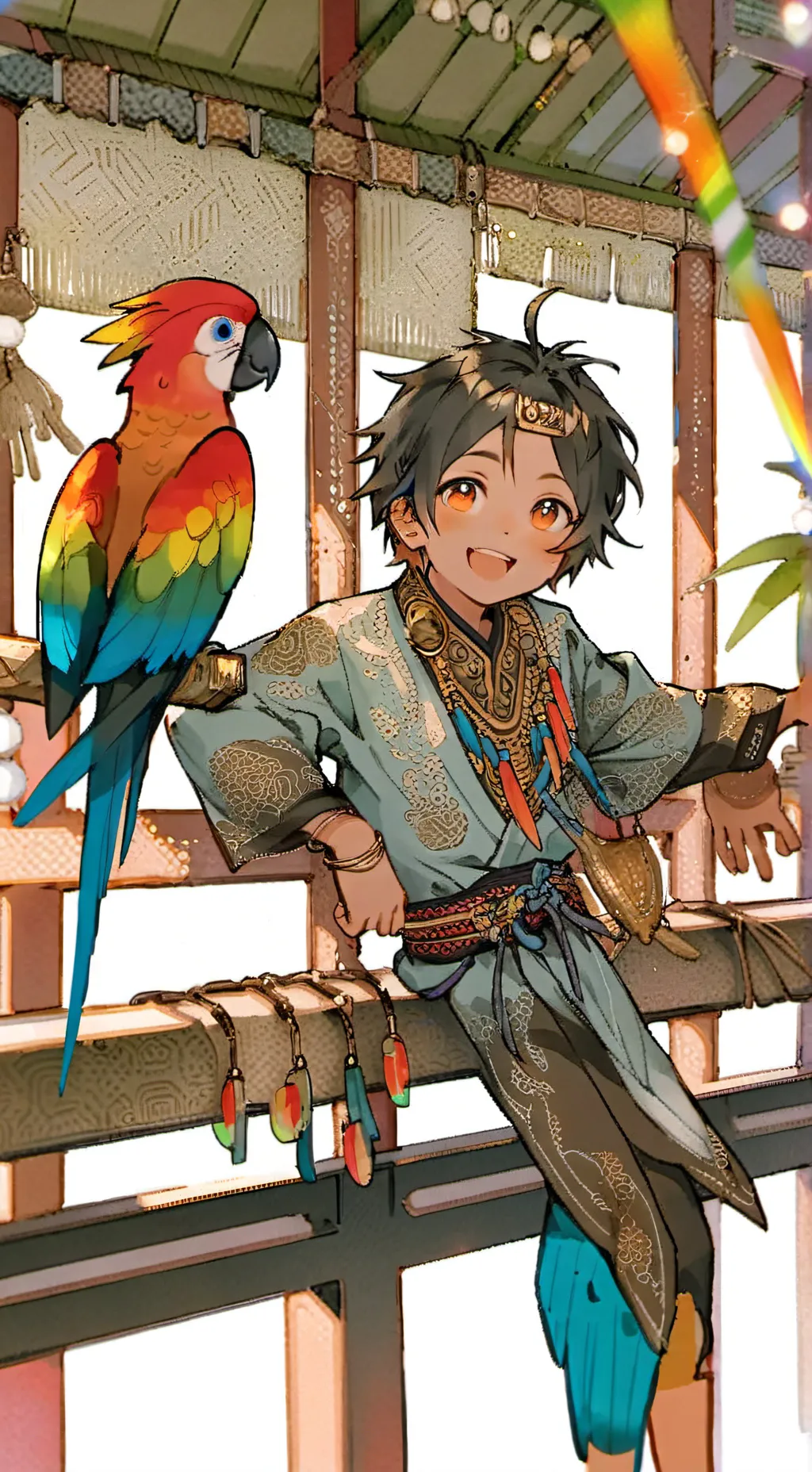 ai character: Justin background