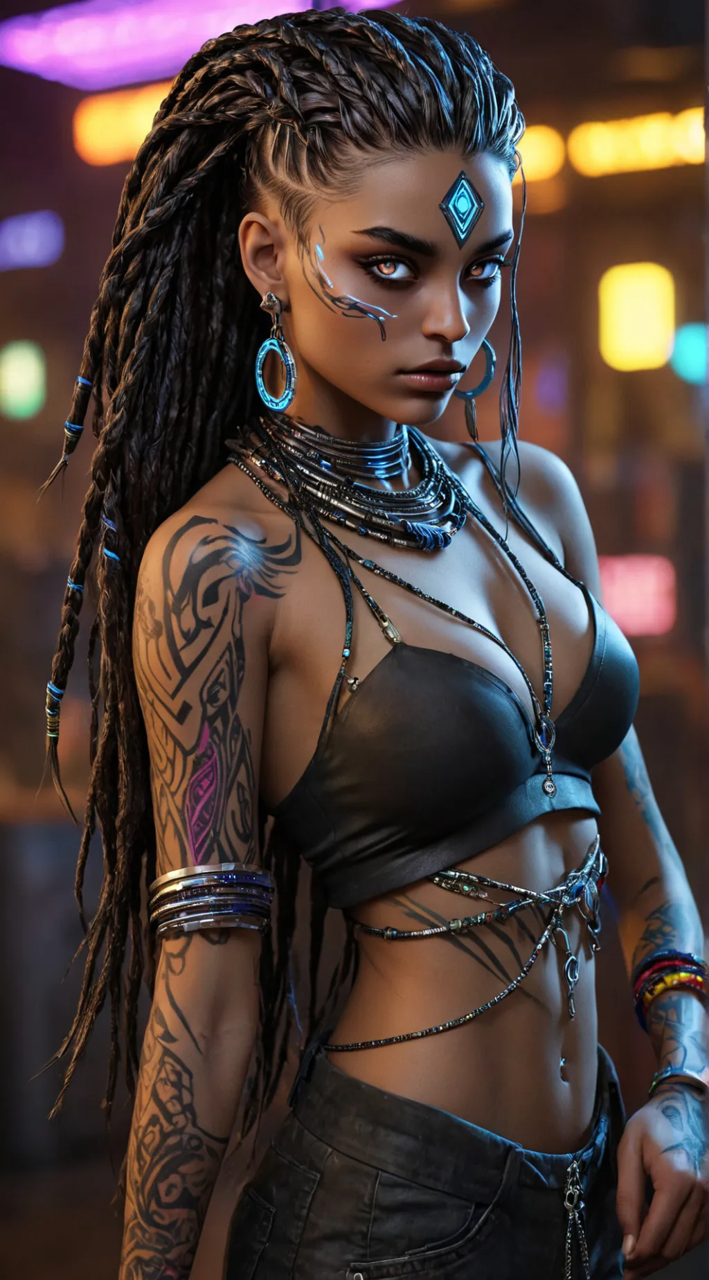 ai character: Aurya Flaretide background