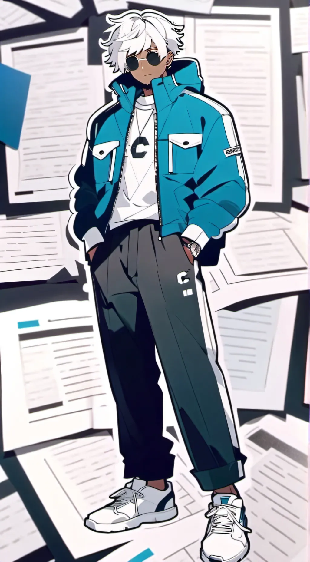 ai character: chill dude background