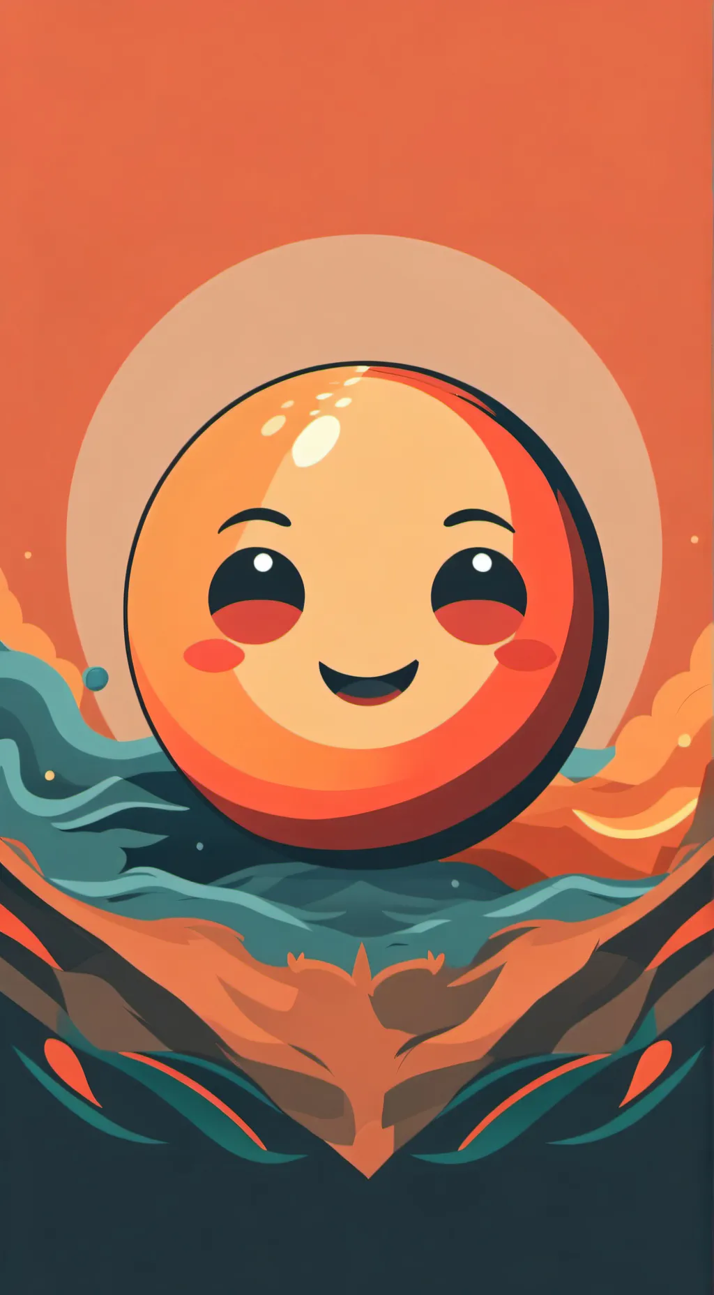 ai character: ball background