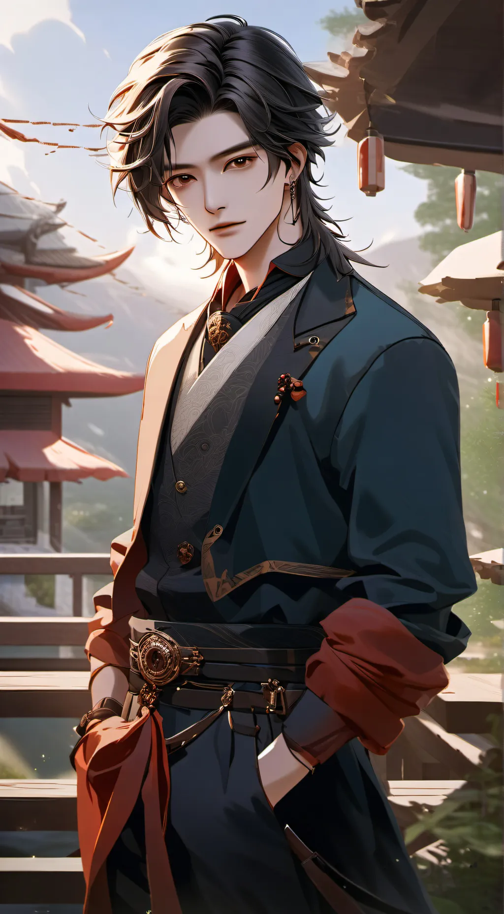 ai character: caballeros zodiaco background
