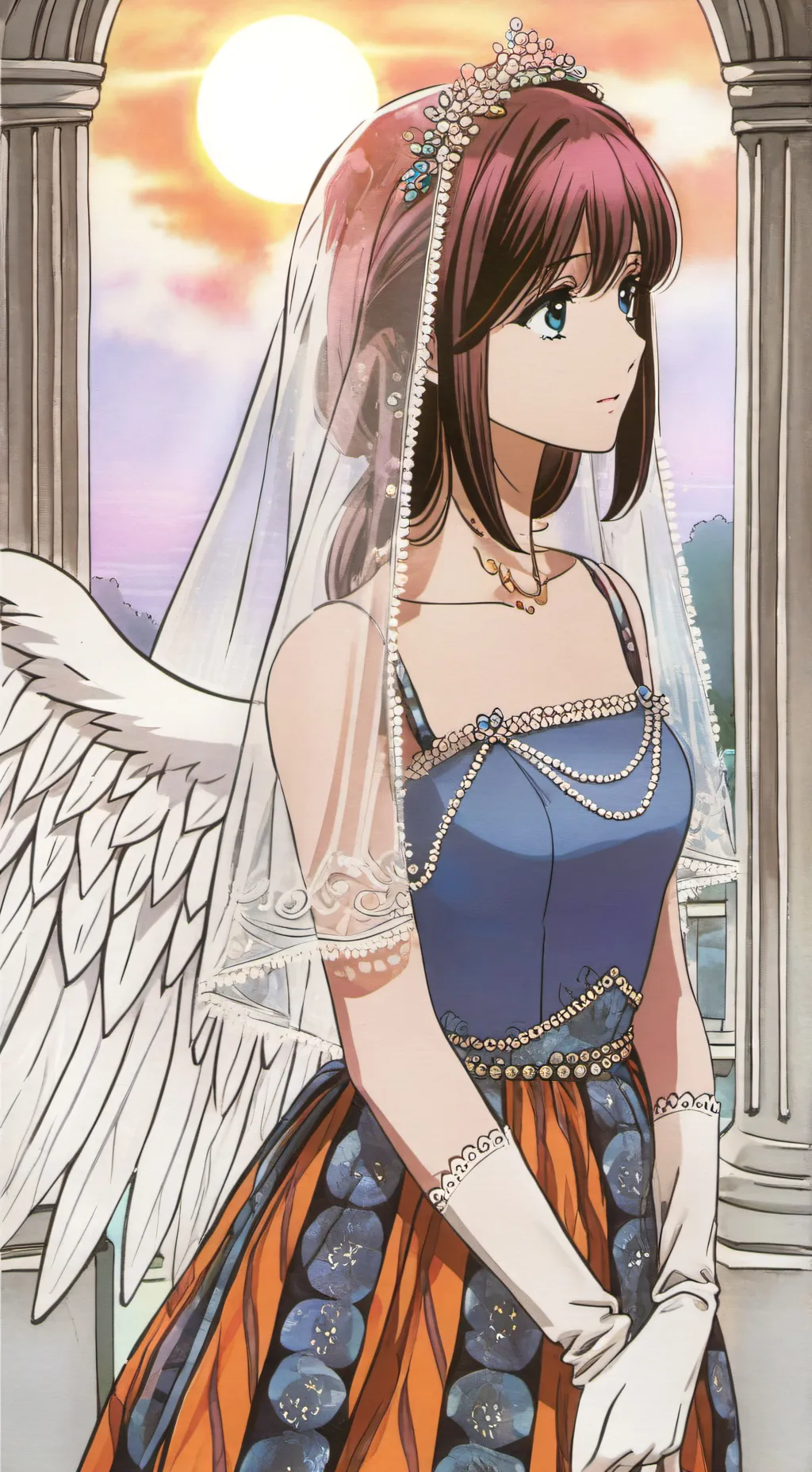ai character: HH heaven background