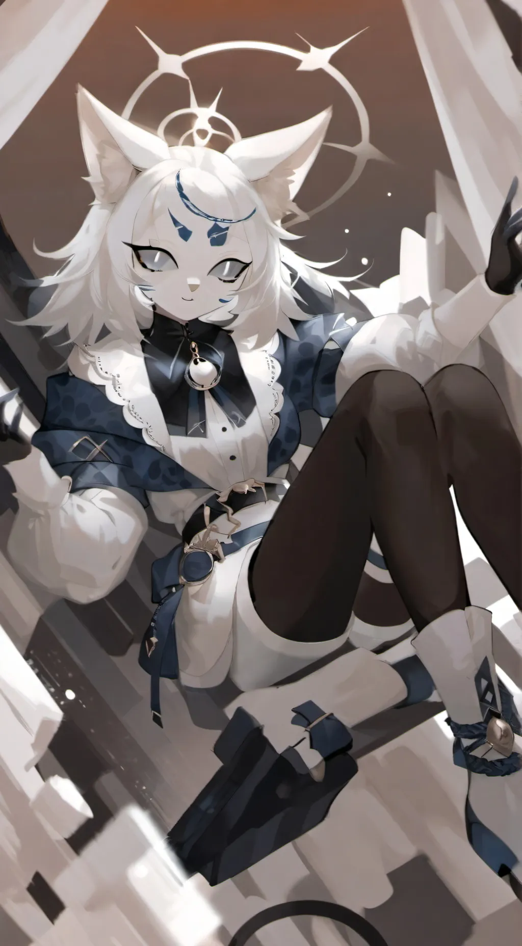 ai character: meowky background