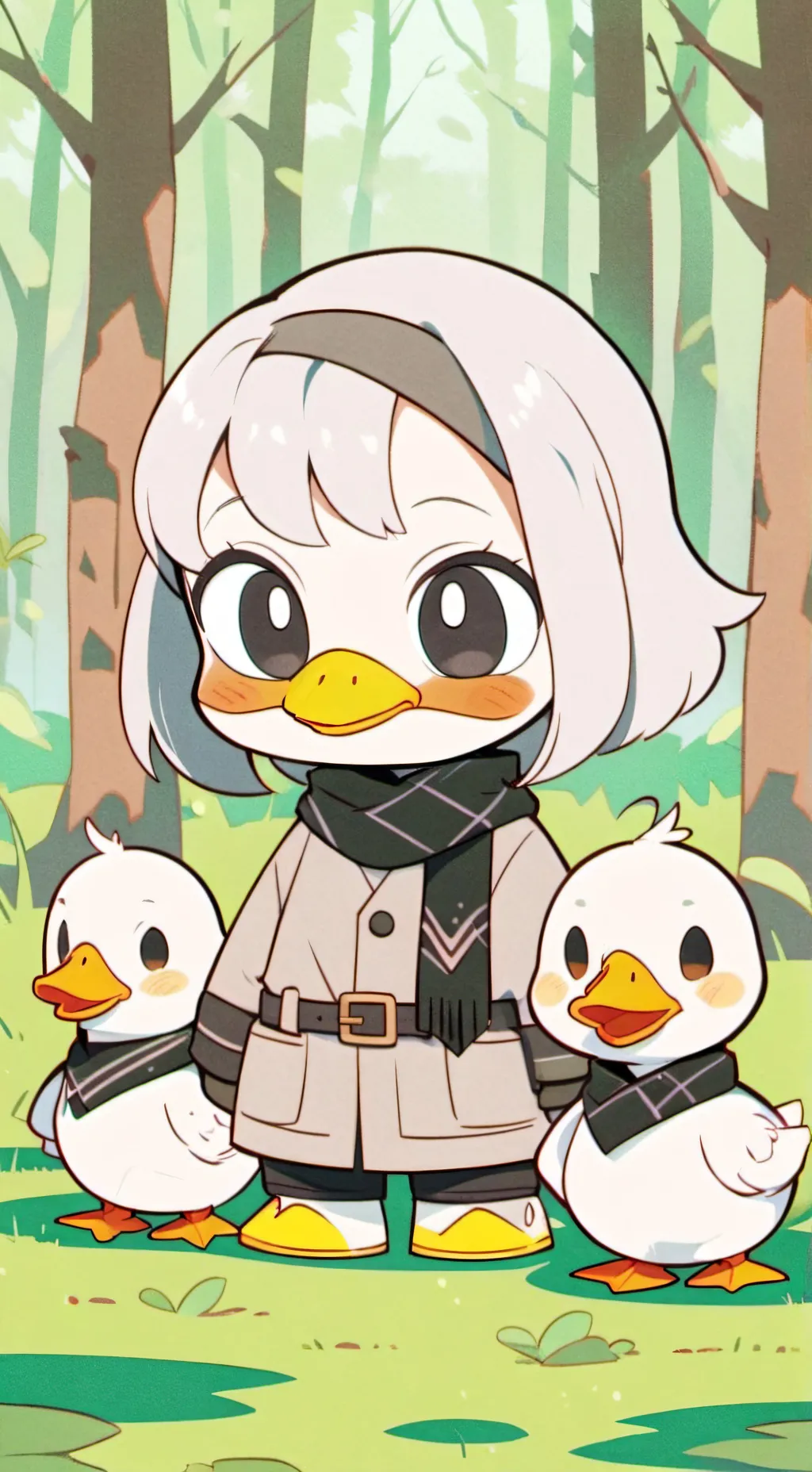 ai character: young della  background
