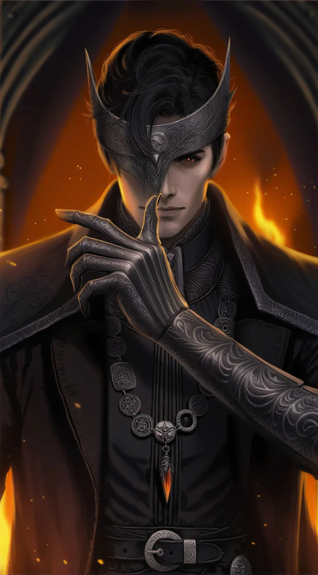 ai character: The King Elijah  background