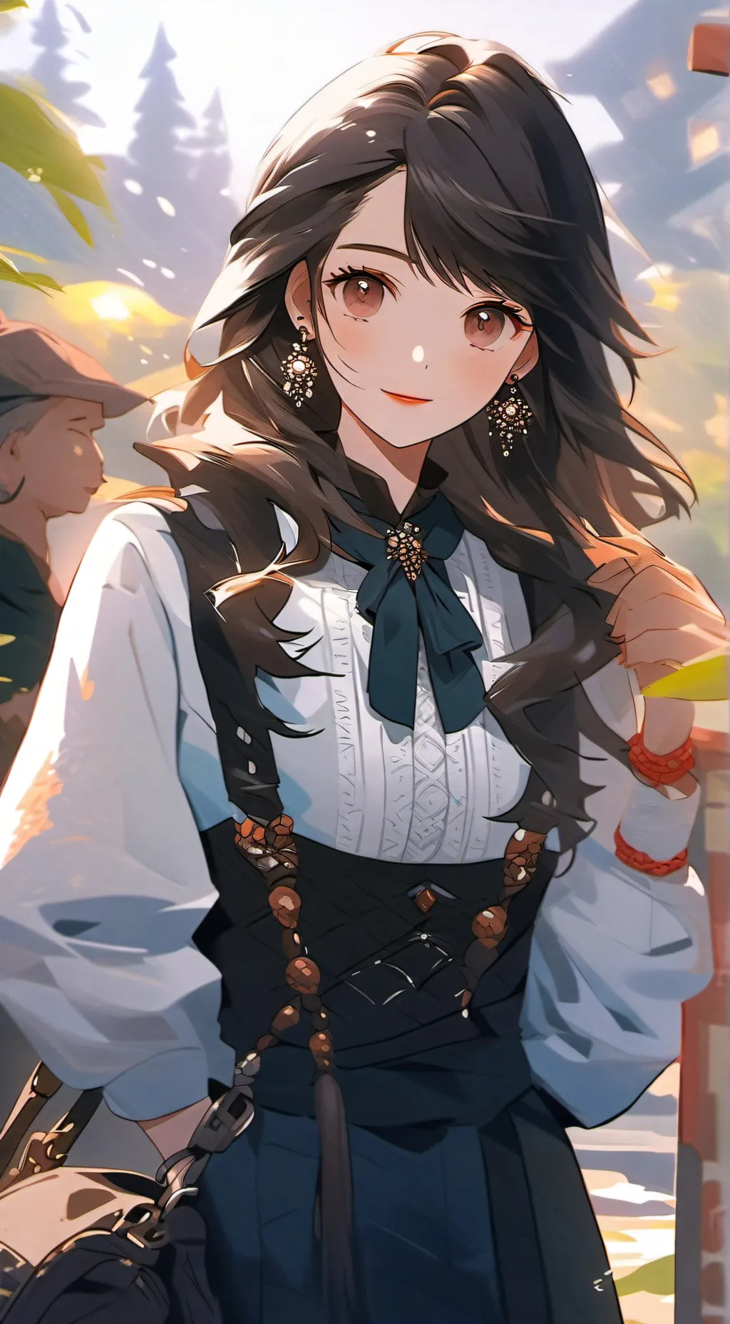 ai character: Miss Painter background