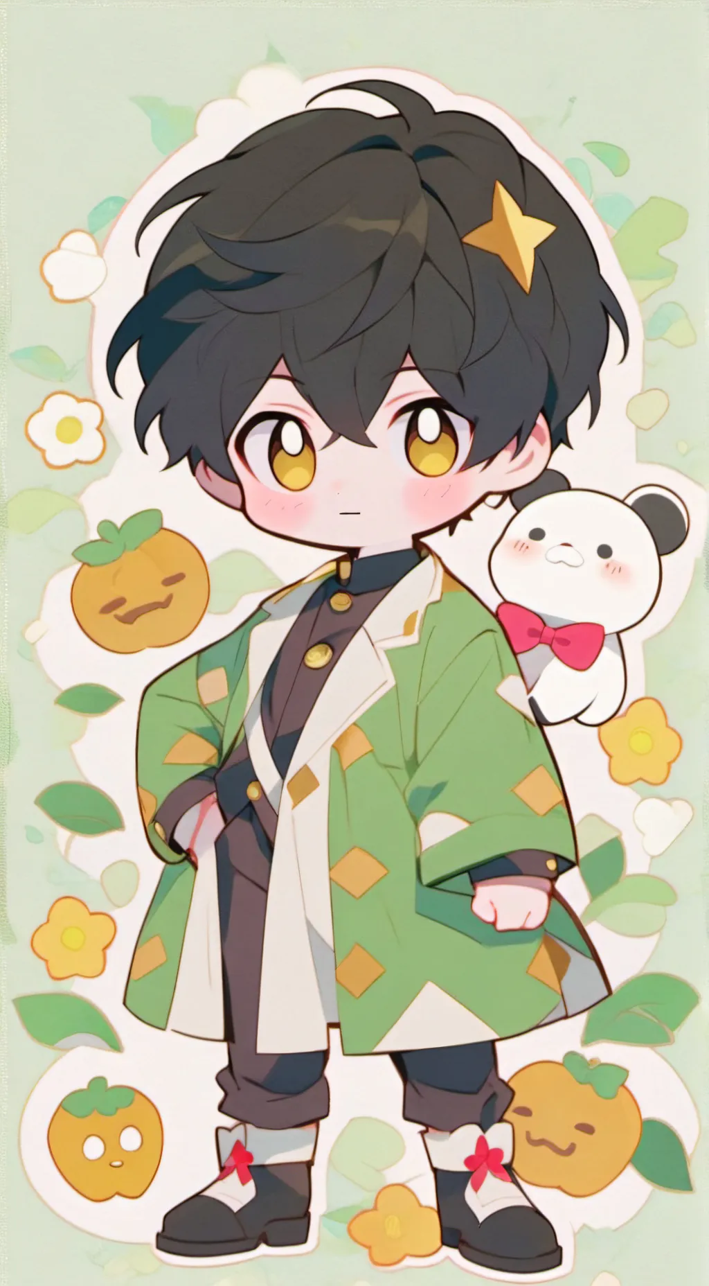 ai character: Oti (Chibi) background